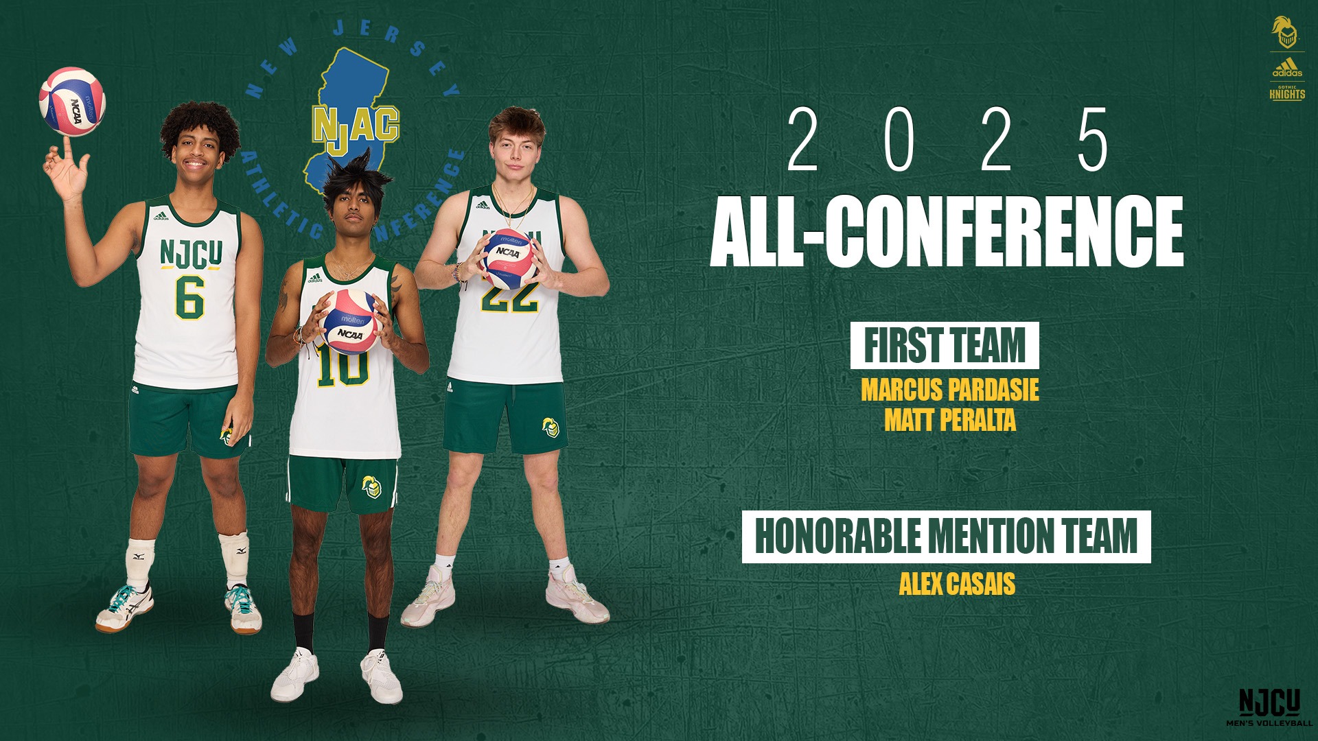 2025 MVB NJAC All-Conference Selections (Pardasie, Peralta, Casais)