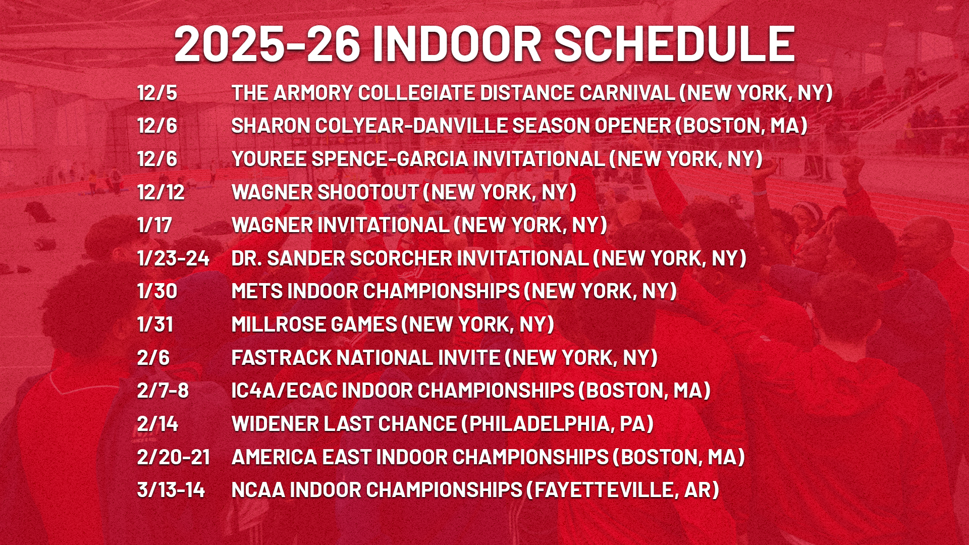 2025-26 Indoor Schedule