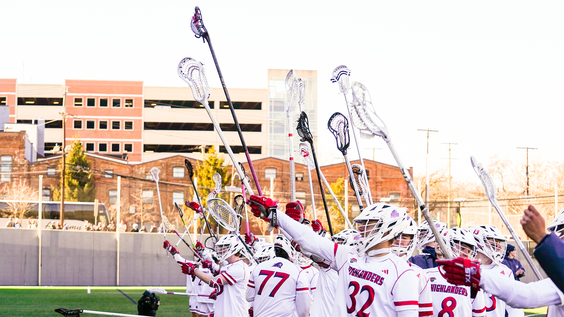 NJIT MLAX Team after win against Wagner 2025