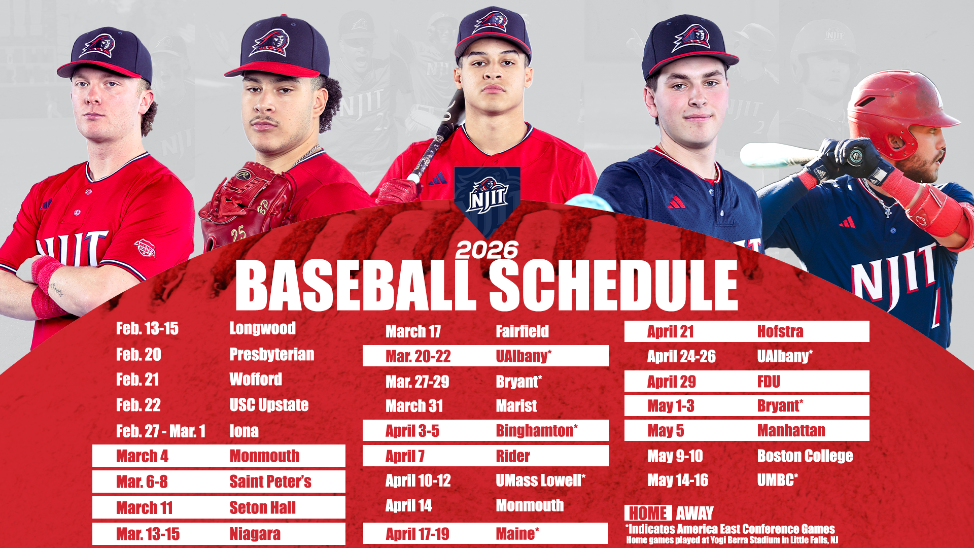 Baseball schedule graphic