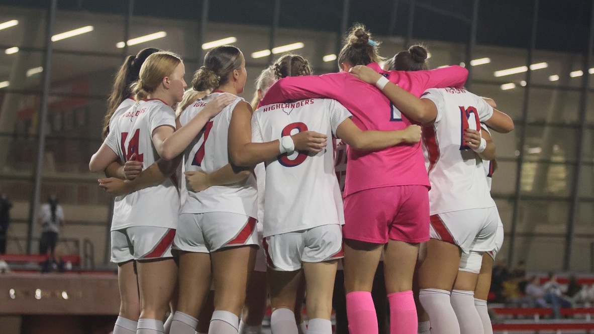 Women's Soccer Team Huddle