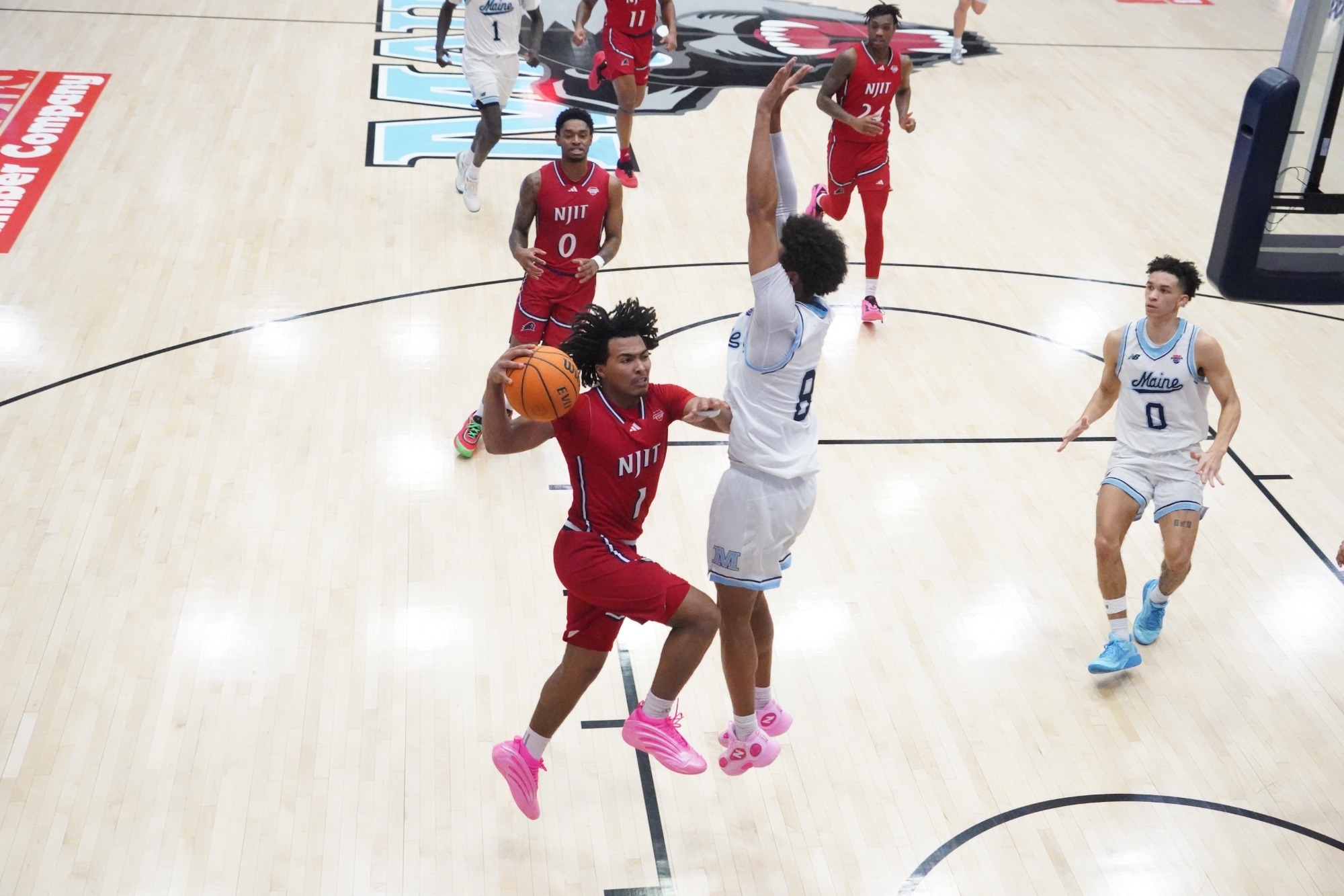 David Bolden layup at Maine