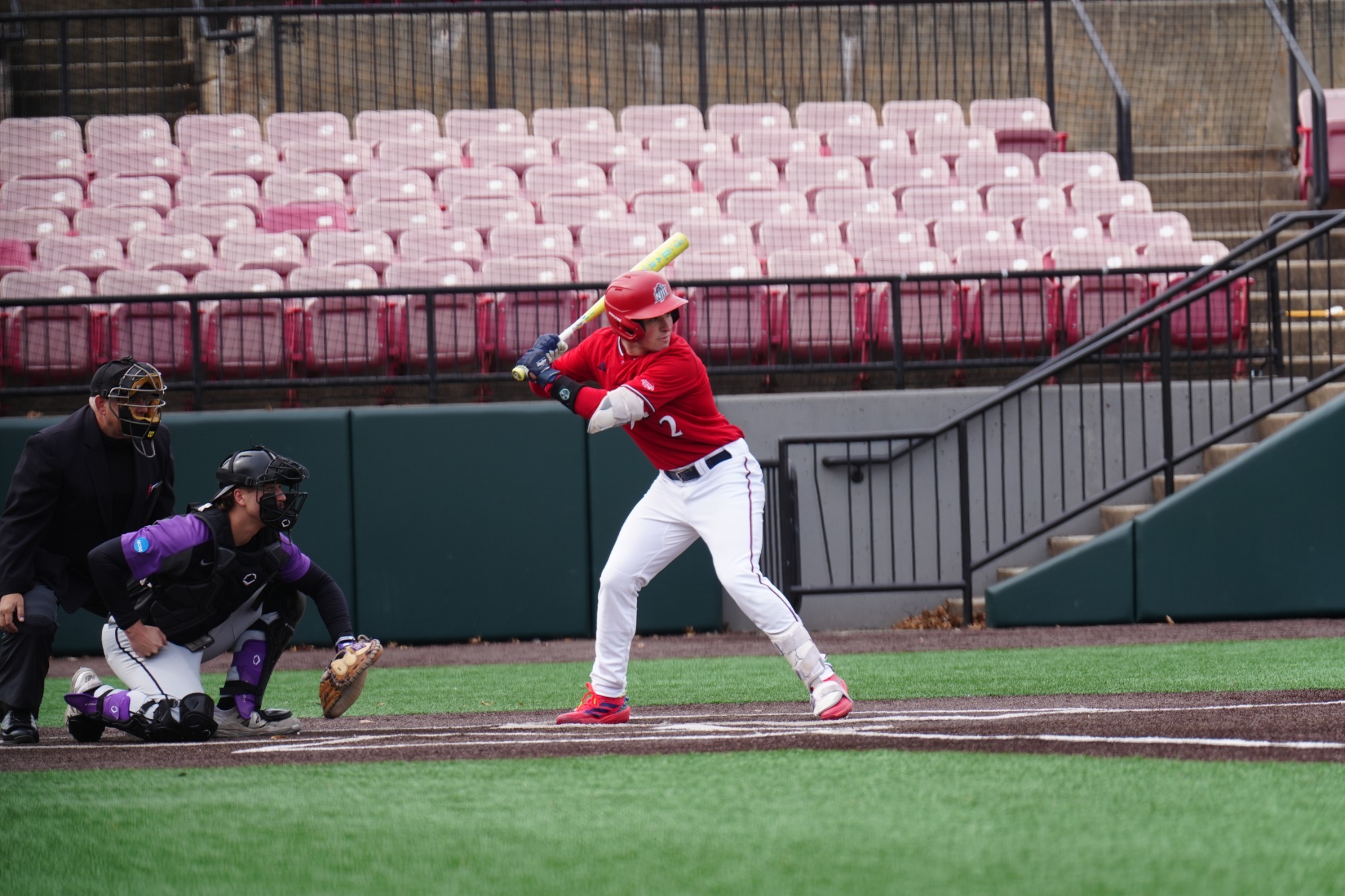 Jack Stead batting vs Niagara