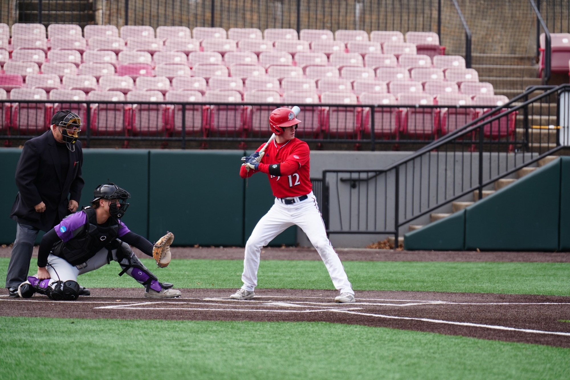 Cole Campbell at bat
