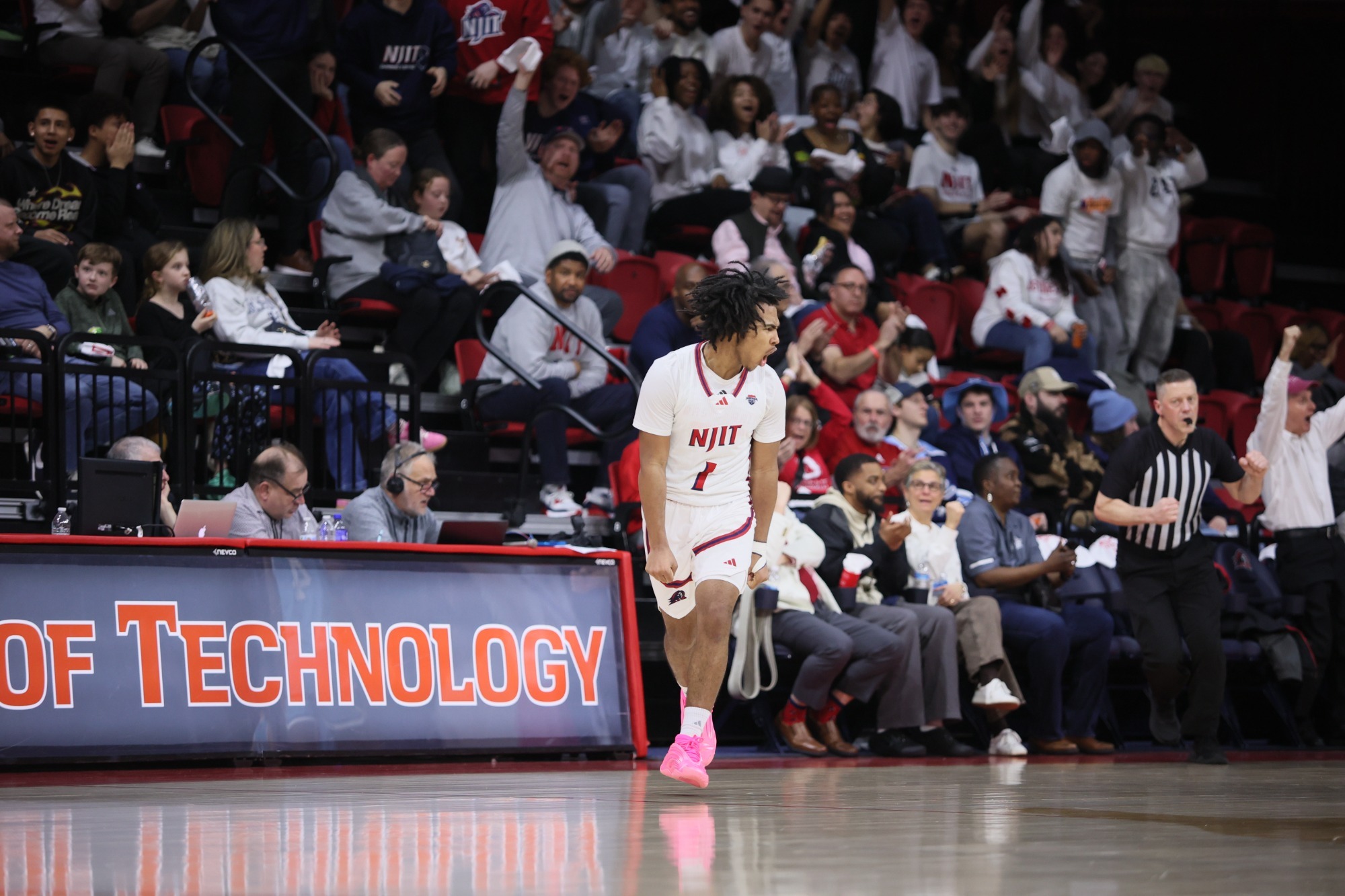 David Bolden celebrating vs Maine