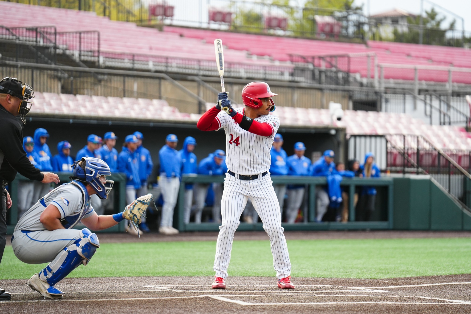 Nick Vega at bat