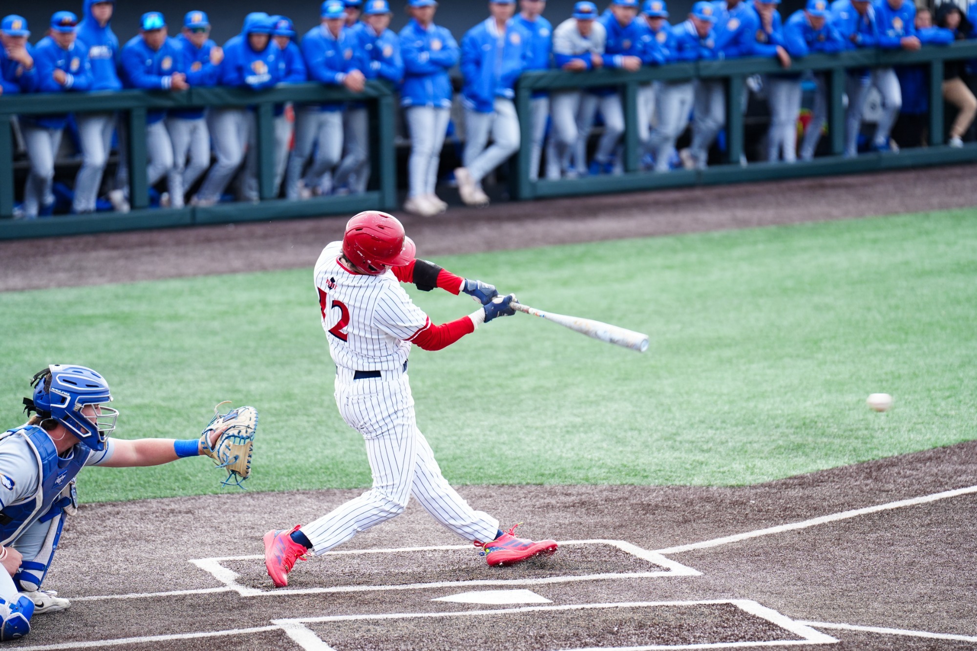Cole Campbell at bat vs Hofstra