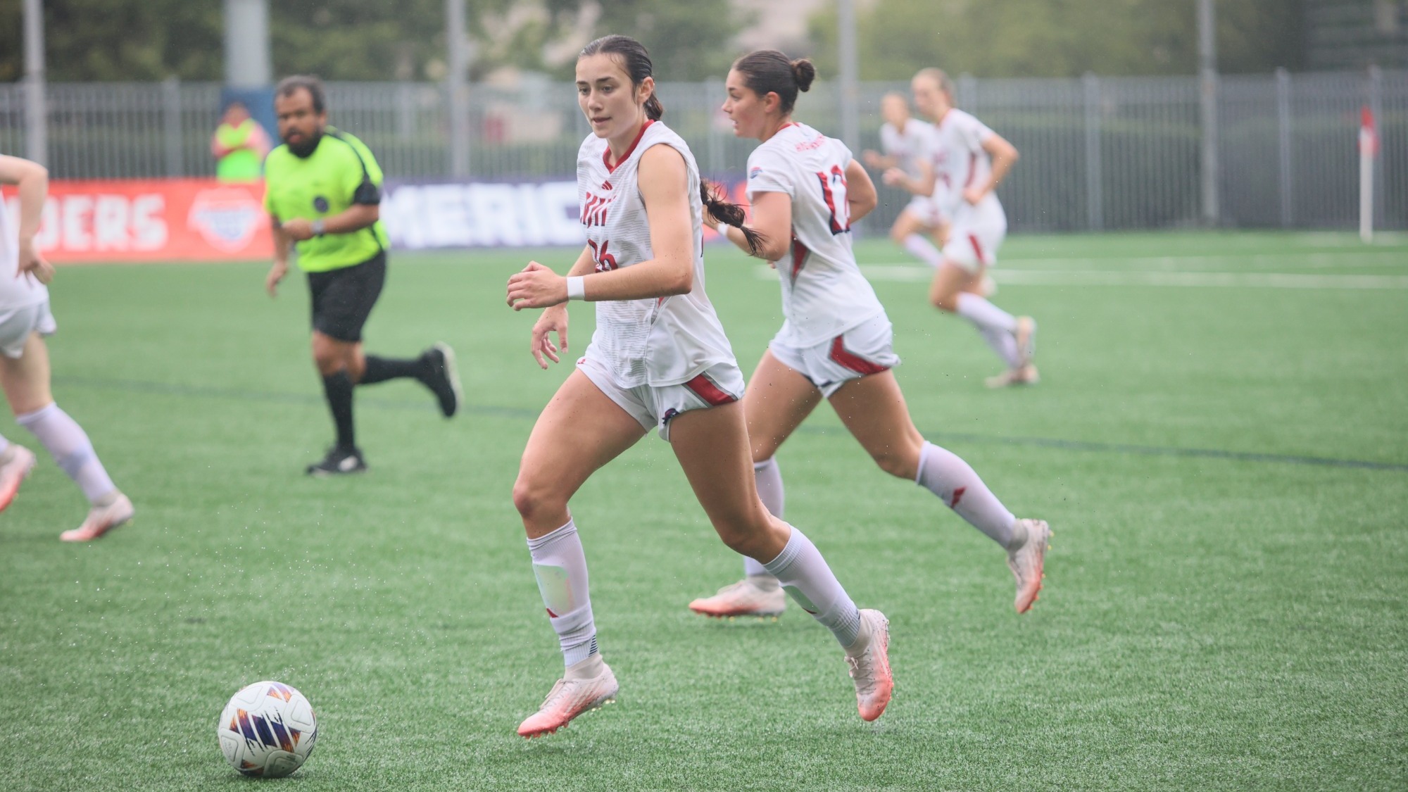 Alyssa Reiter dribbles vs. New Hampshire