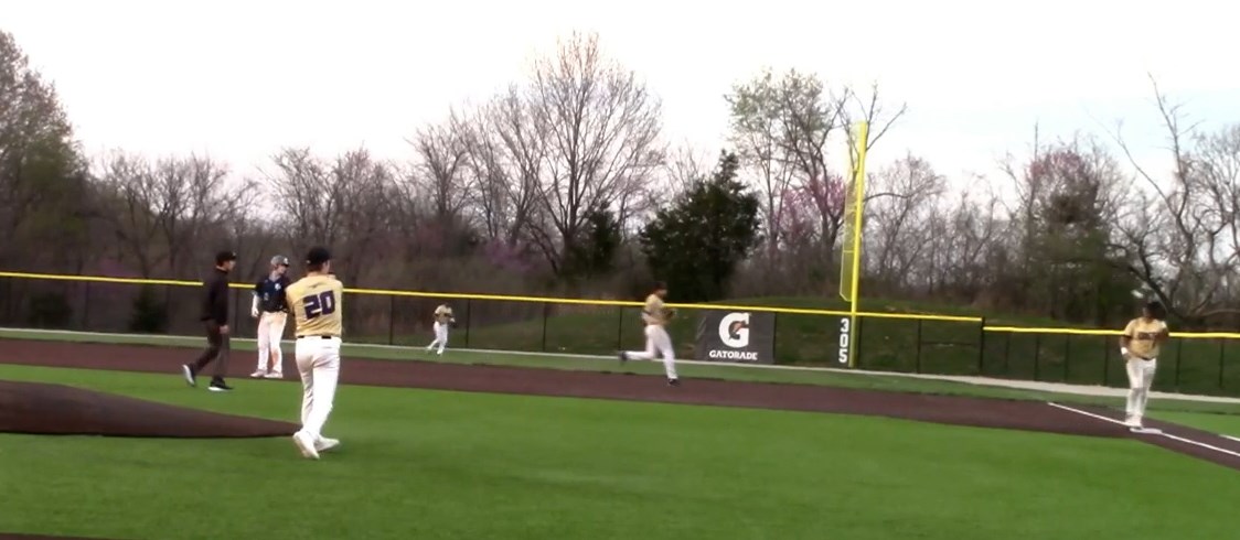 Krueger Completes a double play