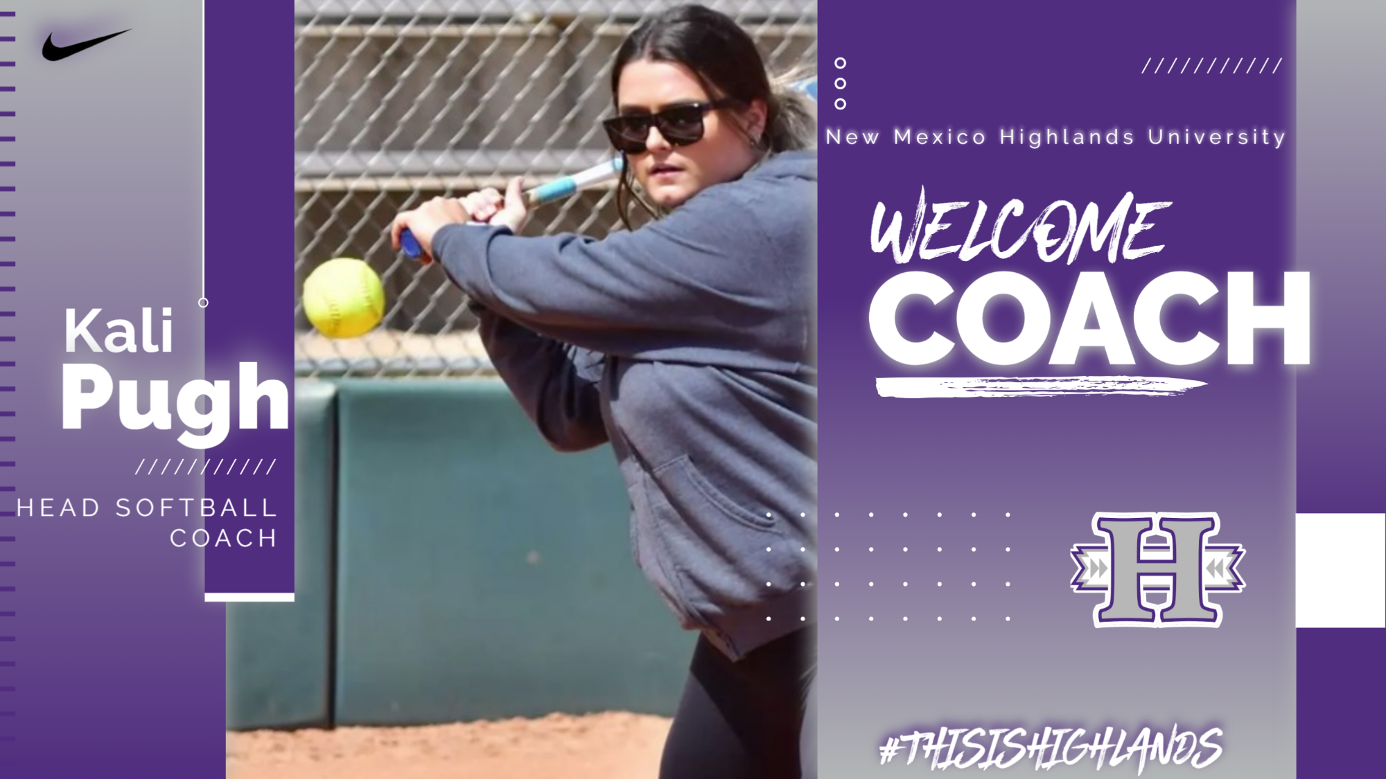 Kali Pugh NMHU Softball Coach 