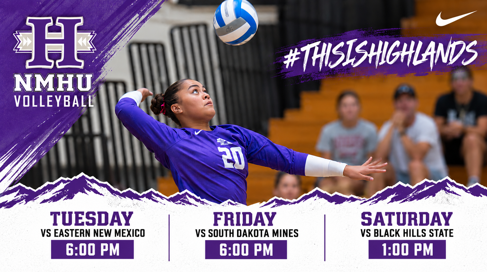 Three Match Home Week For NMHU Volleyball