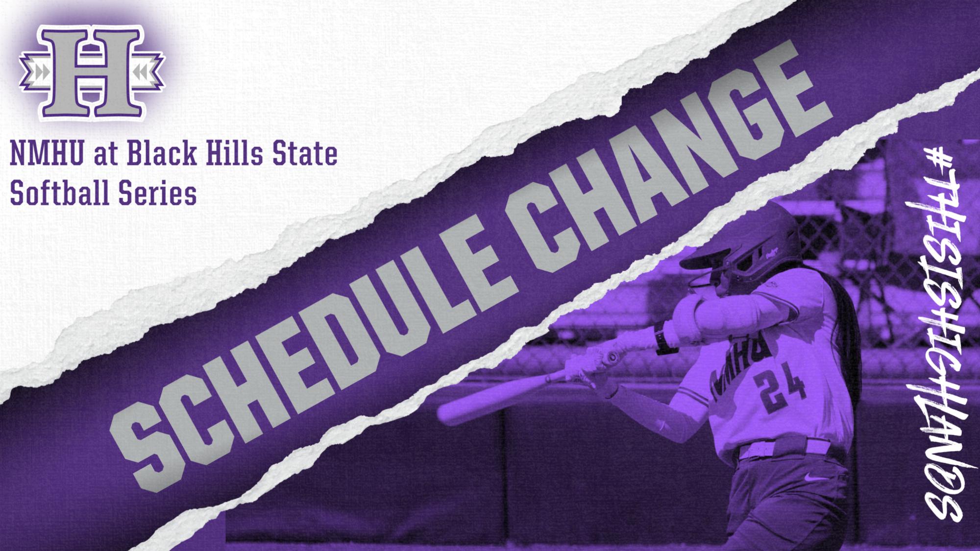 Softball Schedule Change