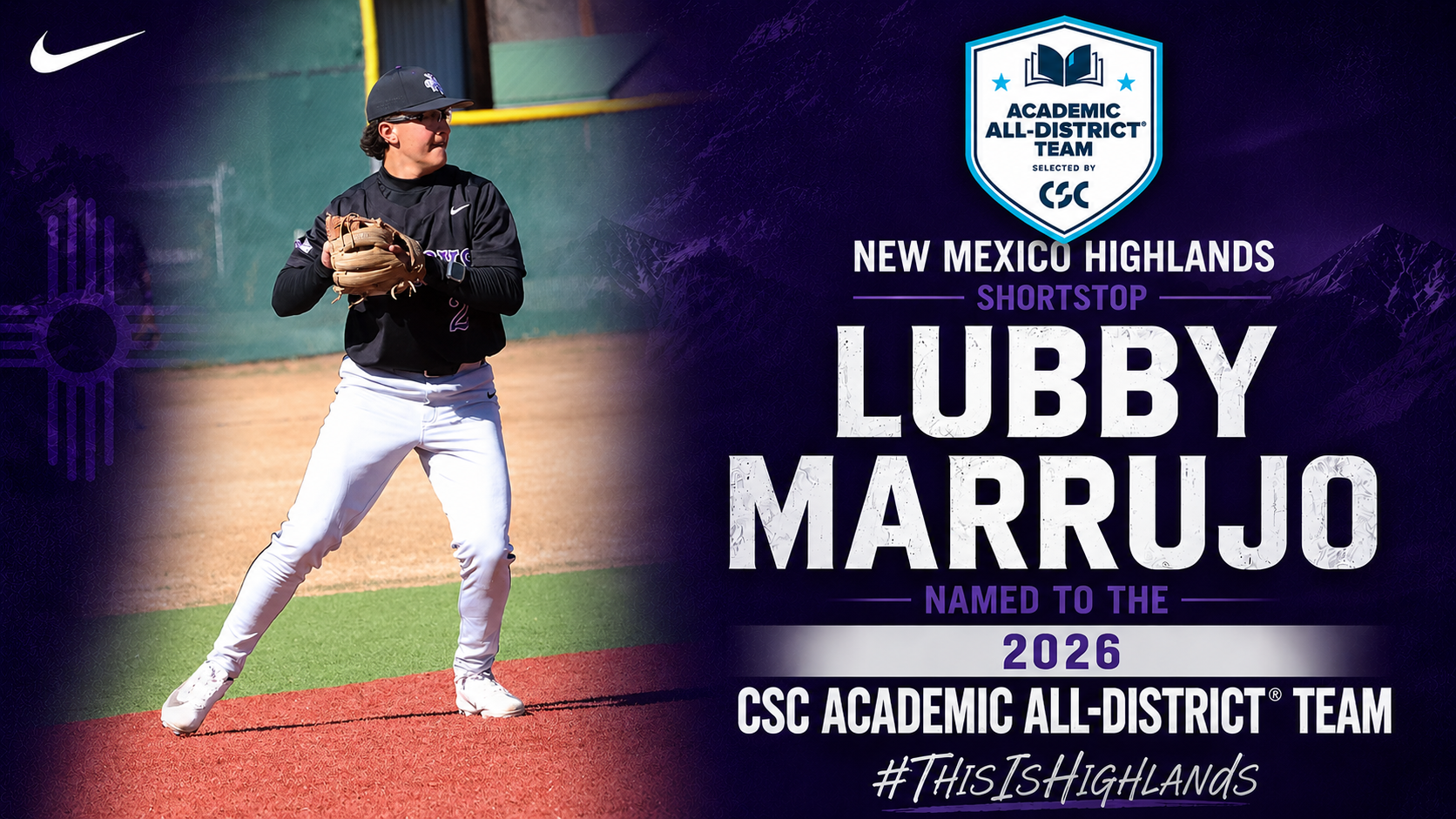 Lubby Marrujo Academic All-District 2026 