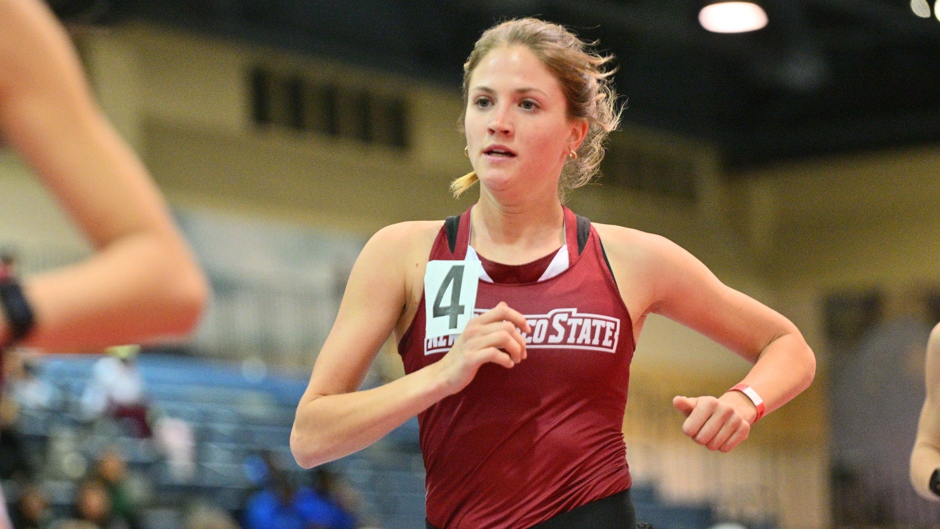 Maggie Gibbs competing at the MLK Invitational 