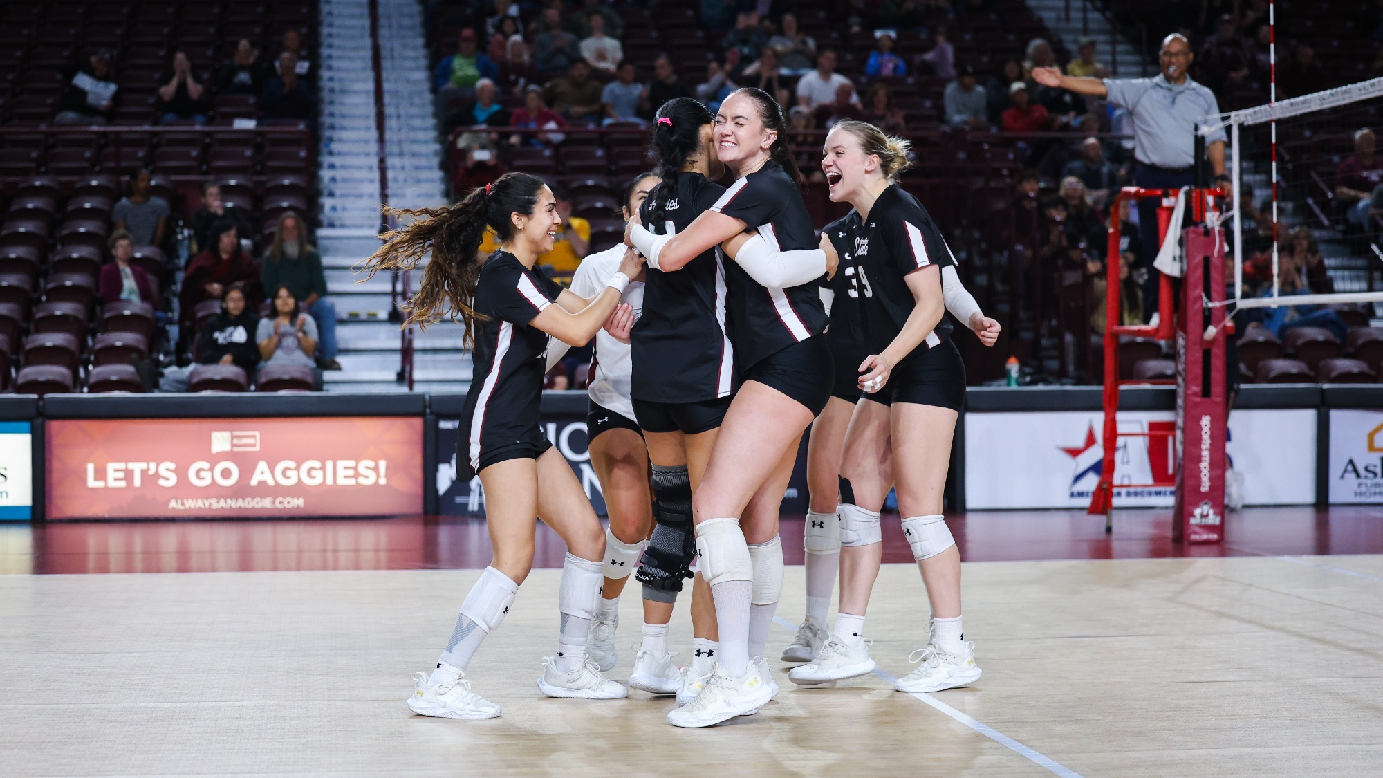 Mia Fox, Katie Funk and Rilen Garcia Celebrate On Senior Day Versus Kennesaw State (Nov. 14, 2025 - Las Cruces, N.M.)