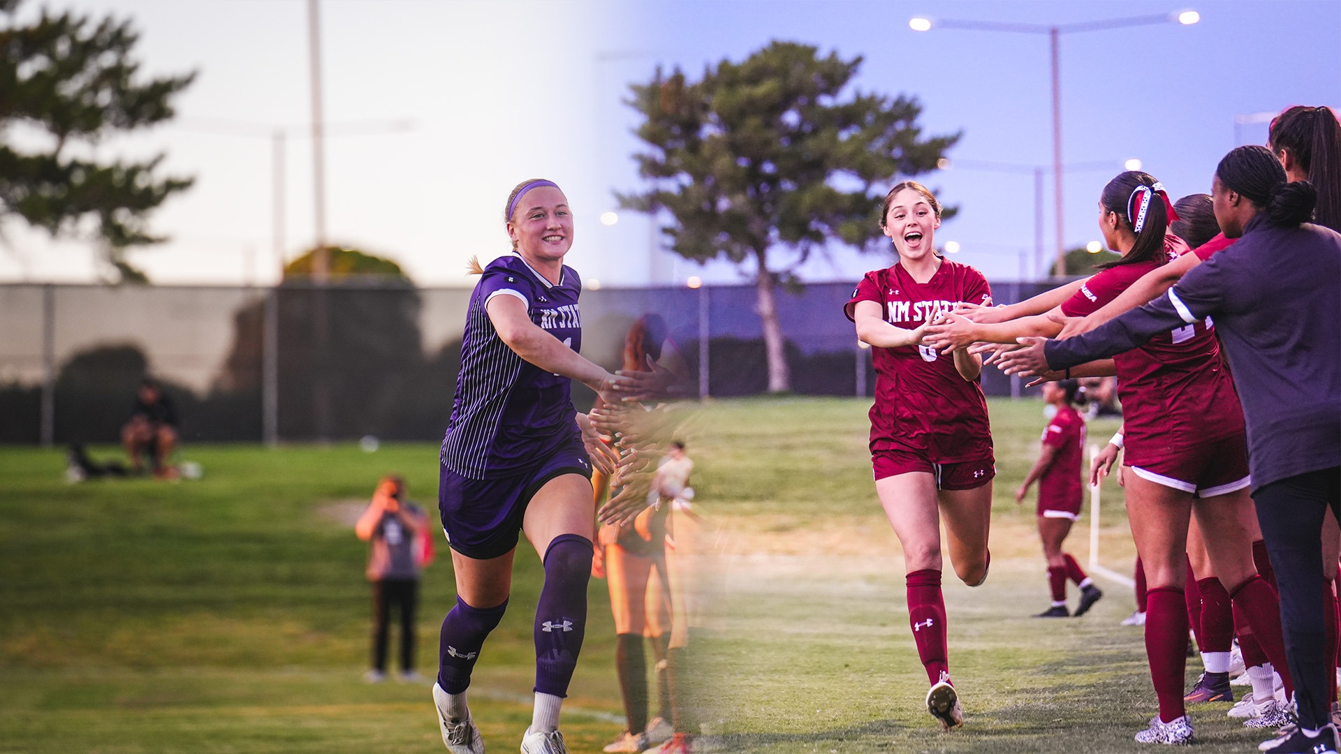 Valerie Guha and Ariana Leamons during starting introductions