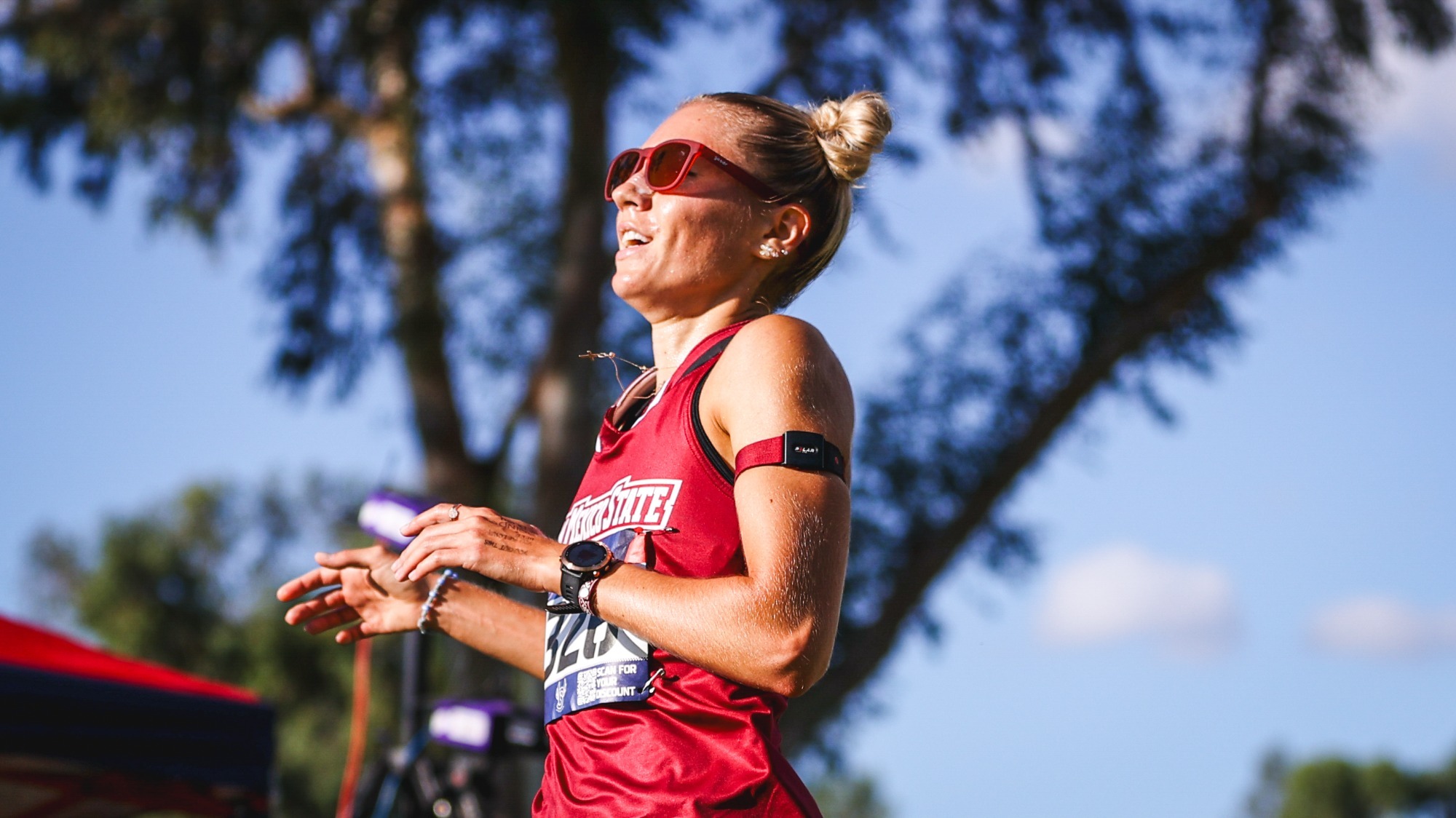 Amanda Radava — TUCSON, ARIZ. -- New Mexico State University Cross Country competing in the Dave Murray Invitational at Tucson Country Club.Sept. 27, 2025. Photo by Catherine Regan / CR Quickshot Photography