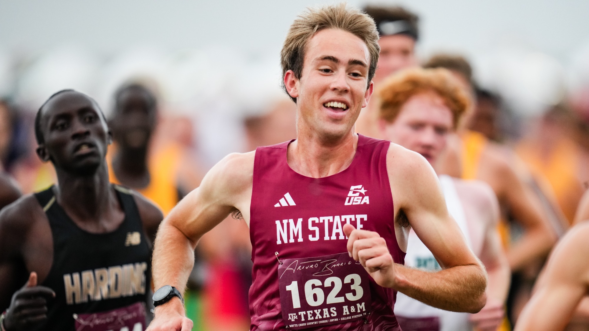 Thomas Croshaw competing at the Arturo Barrios Invite (10/16)