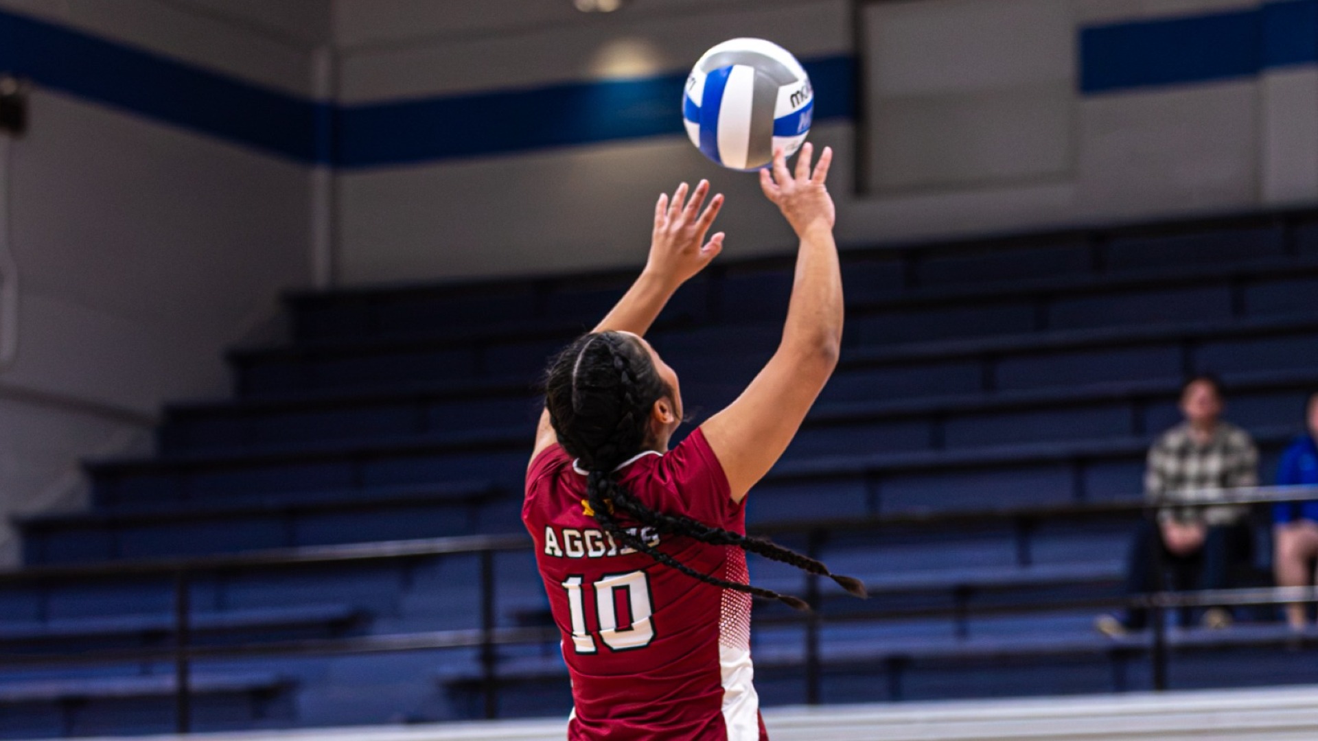 aggies fall in straight sets at middle tennessee