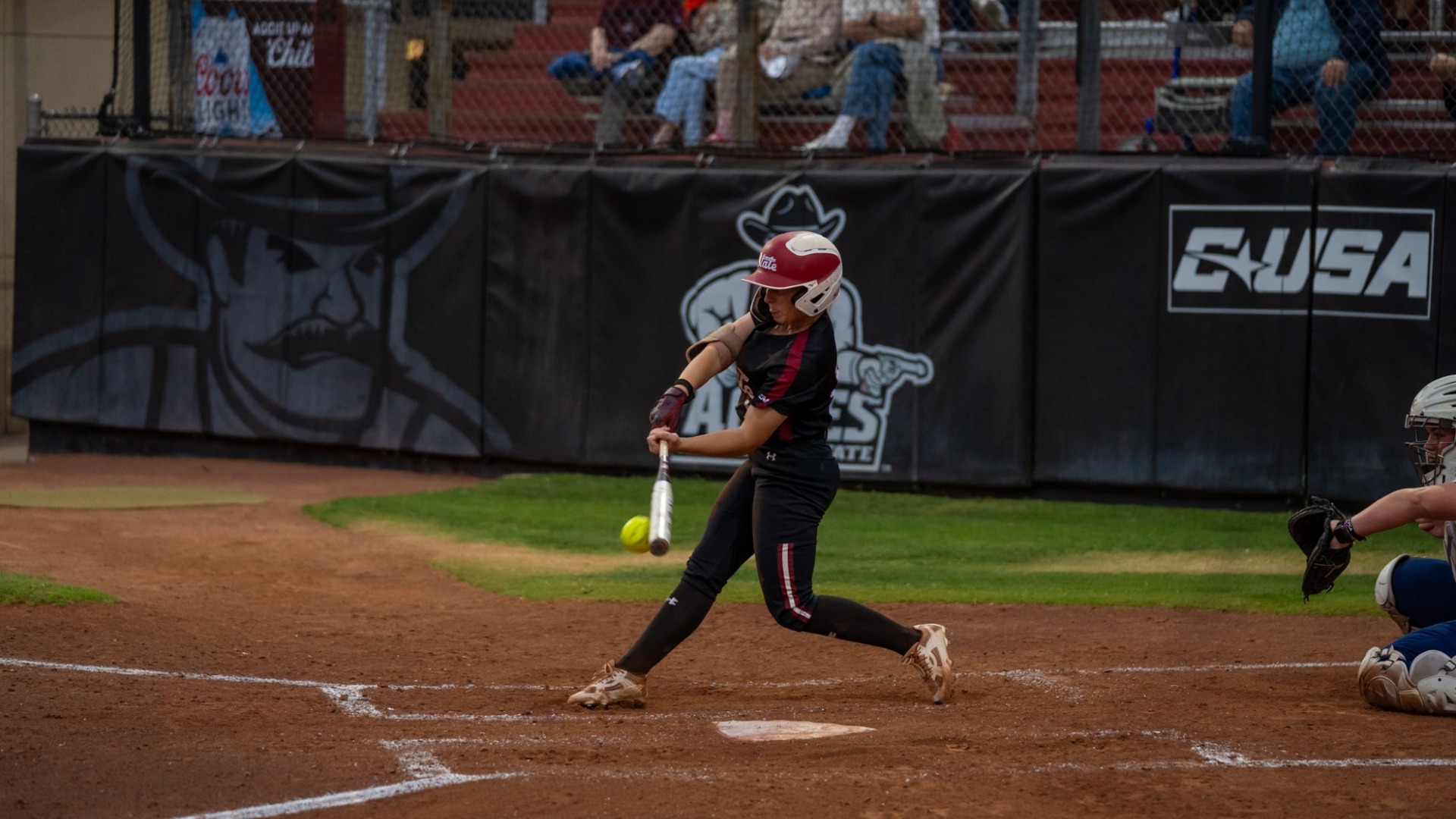 Faith Aragon up to bat