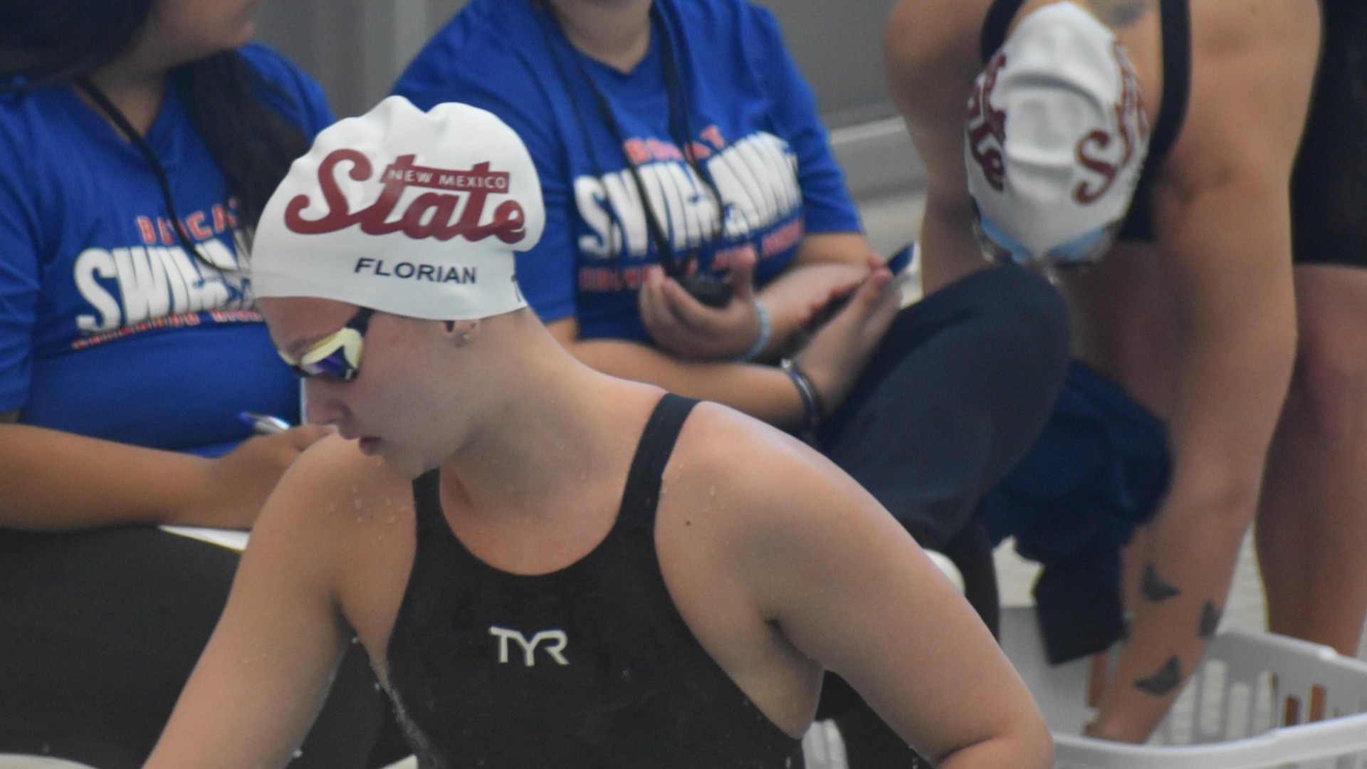 Florian swimming at MPSF championships