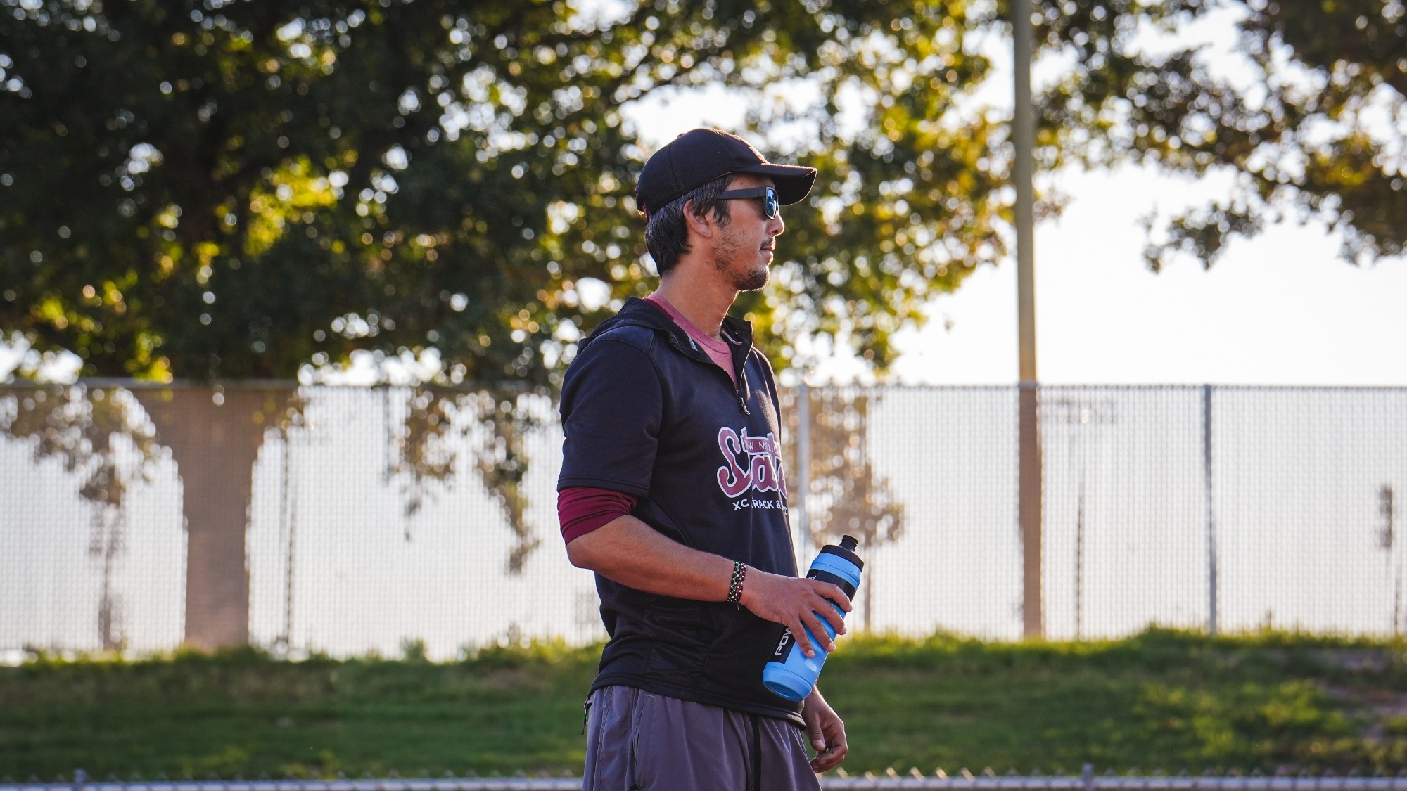 Head Coach Joseph Rath at the NM State Track