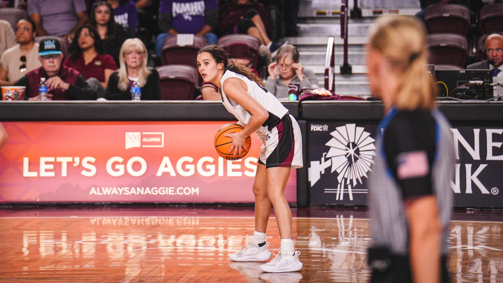 Emma Chrsitiano holding the ball