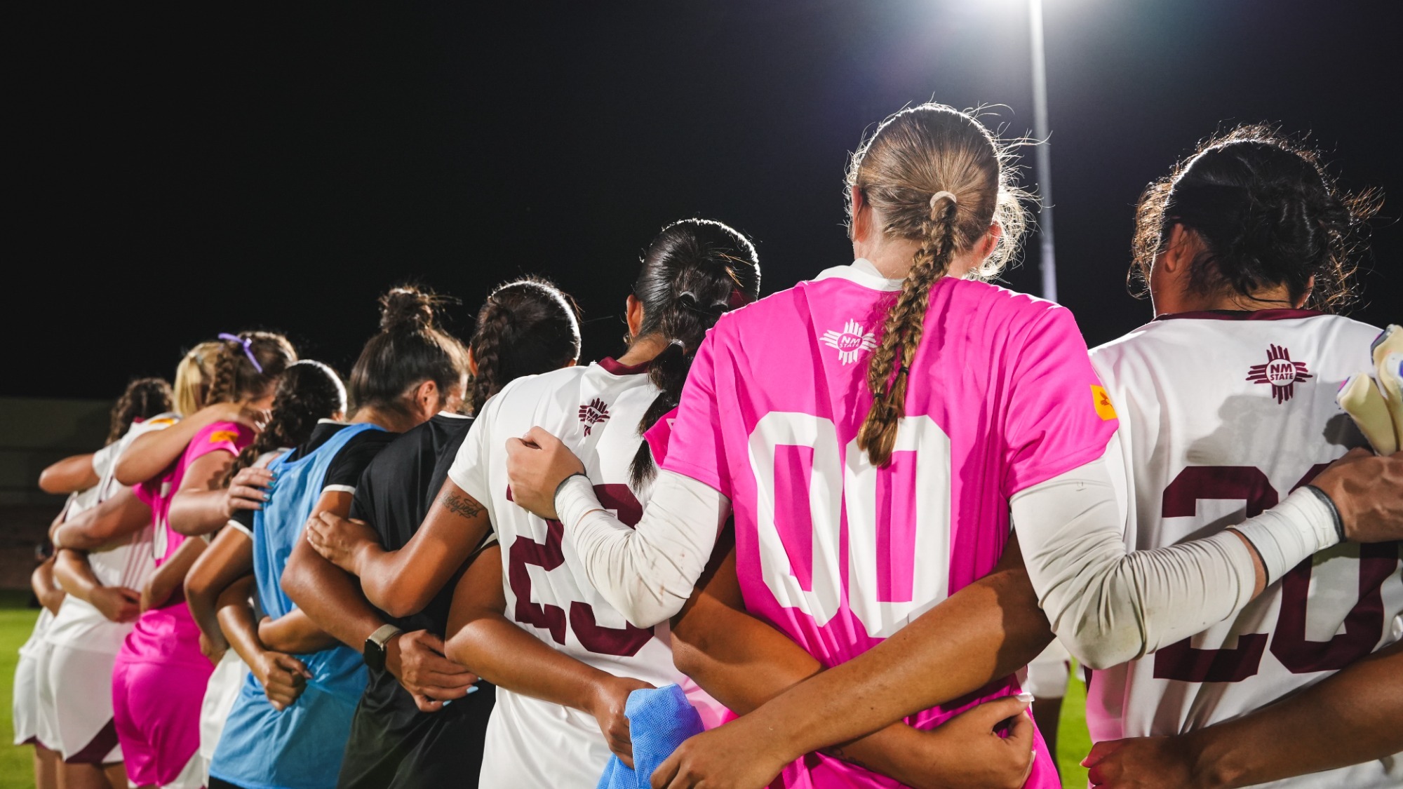 Team huddle following match against GCU (8/6)