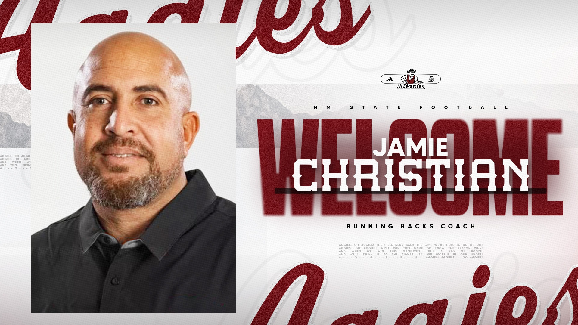 Jamie Christian Welcome Graphic