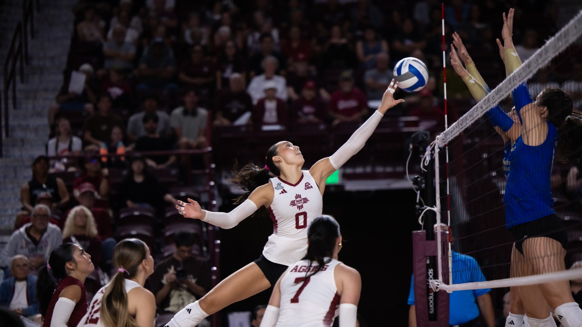 Tess Fuqua makes a tip over