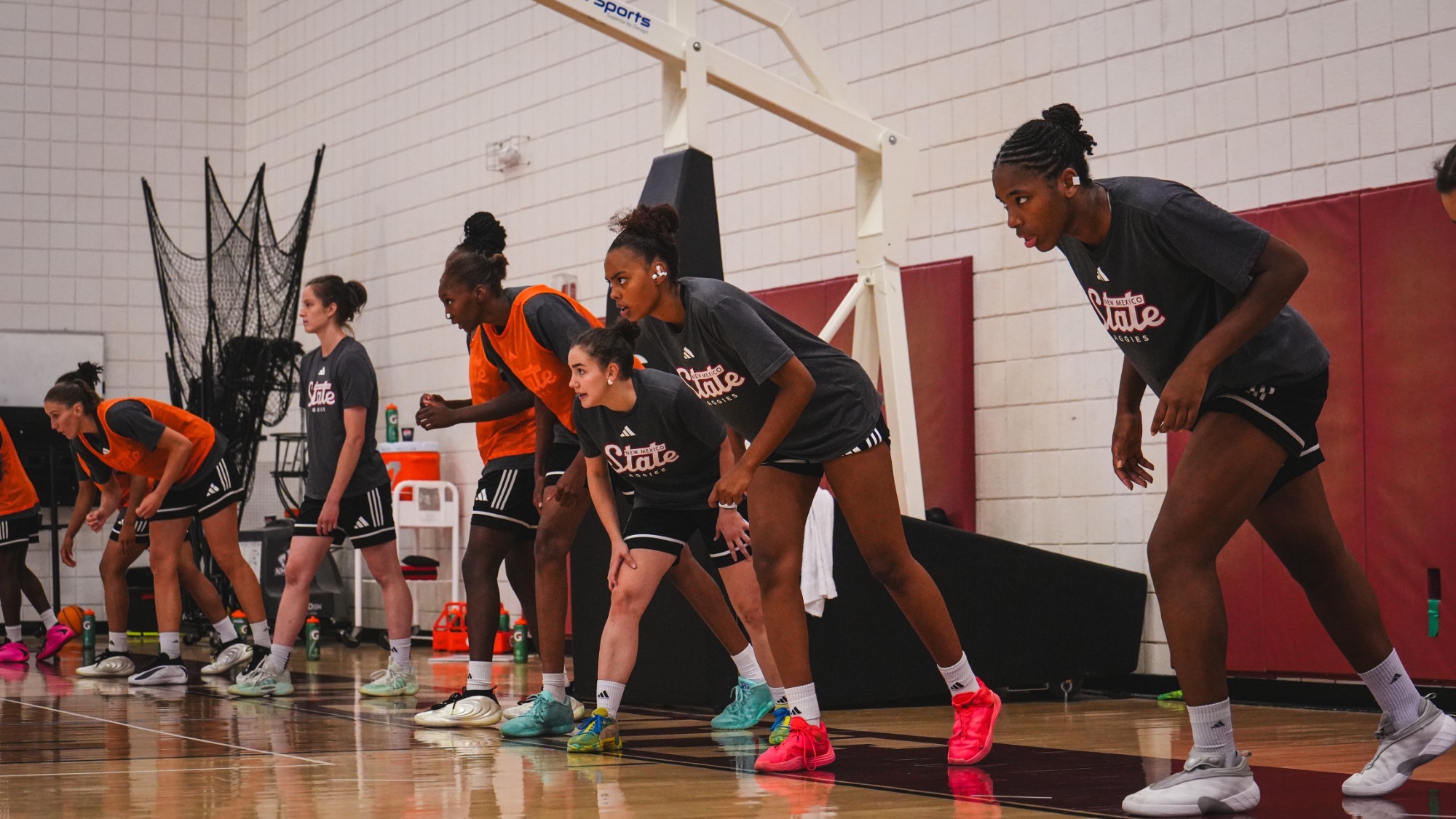 Team shot during practice