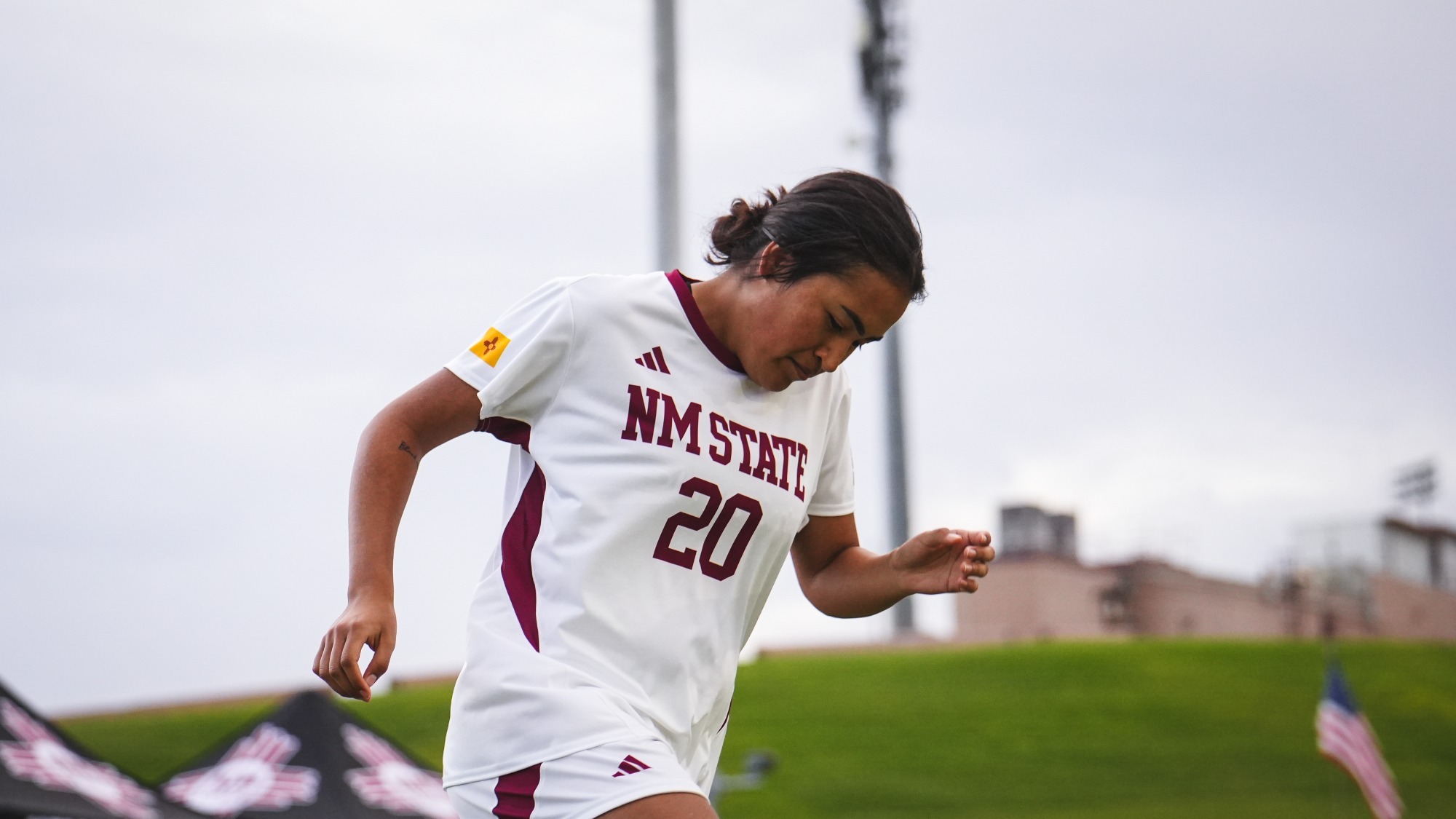 Azalie Floriano during the starting lineup against 