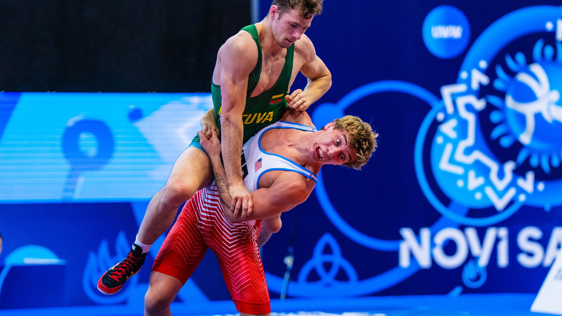 Otto Black throwing his defender