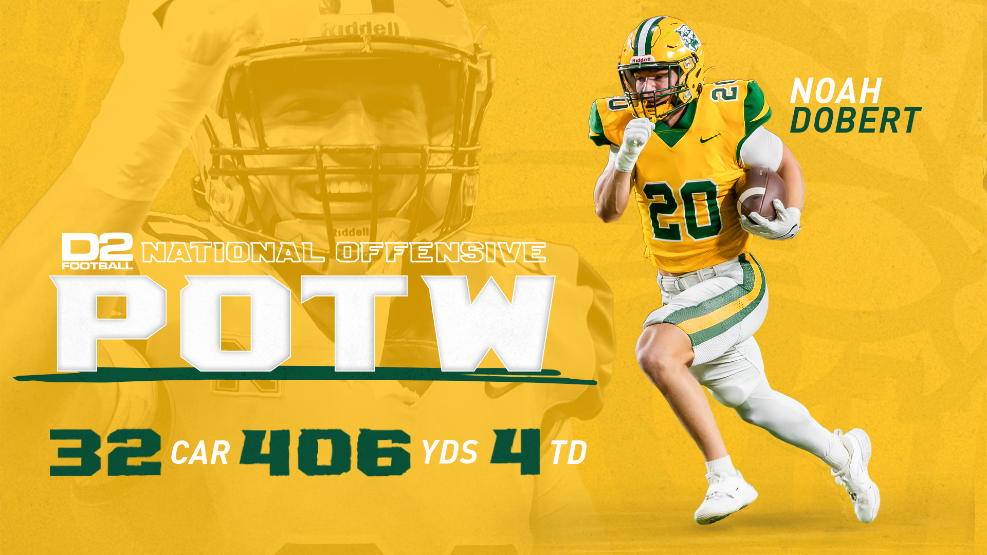 Noah Dobert D2Football National Player of the Week
