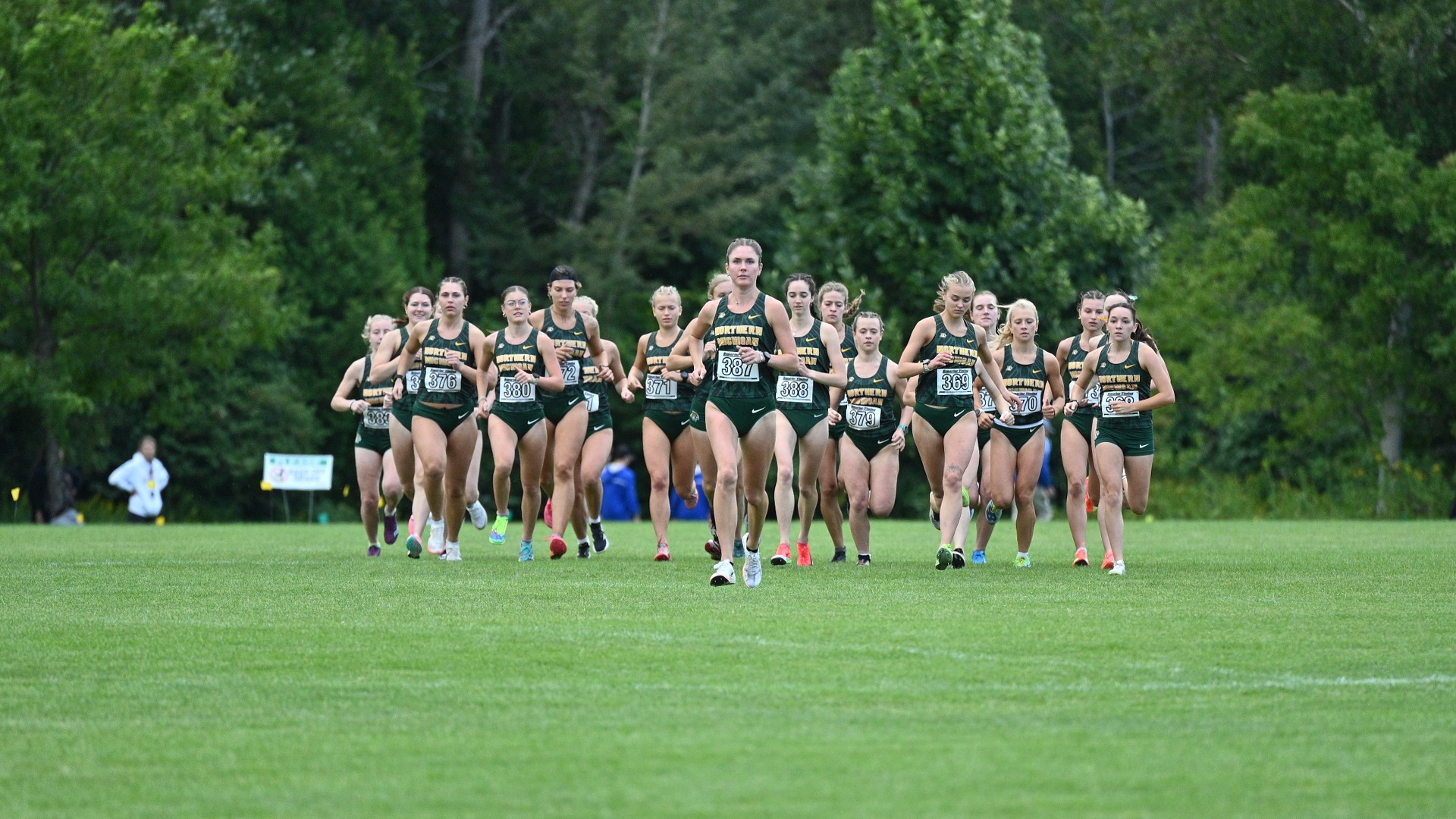 Cross Country team running at camera
