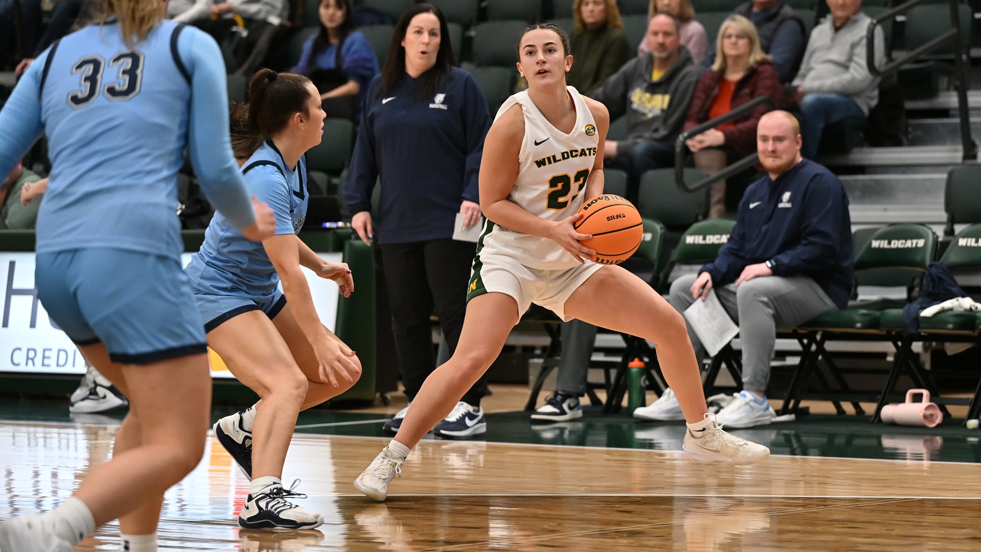 Jacy Weisbrod steps back for a three