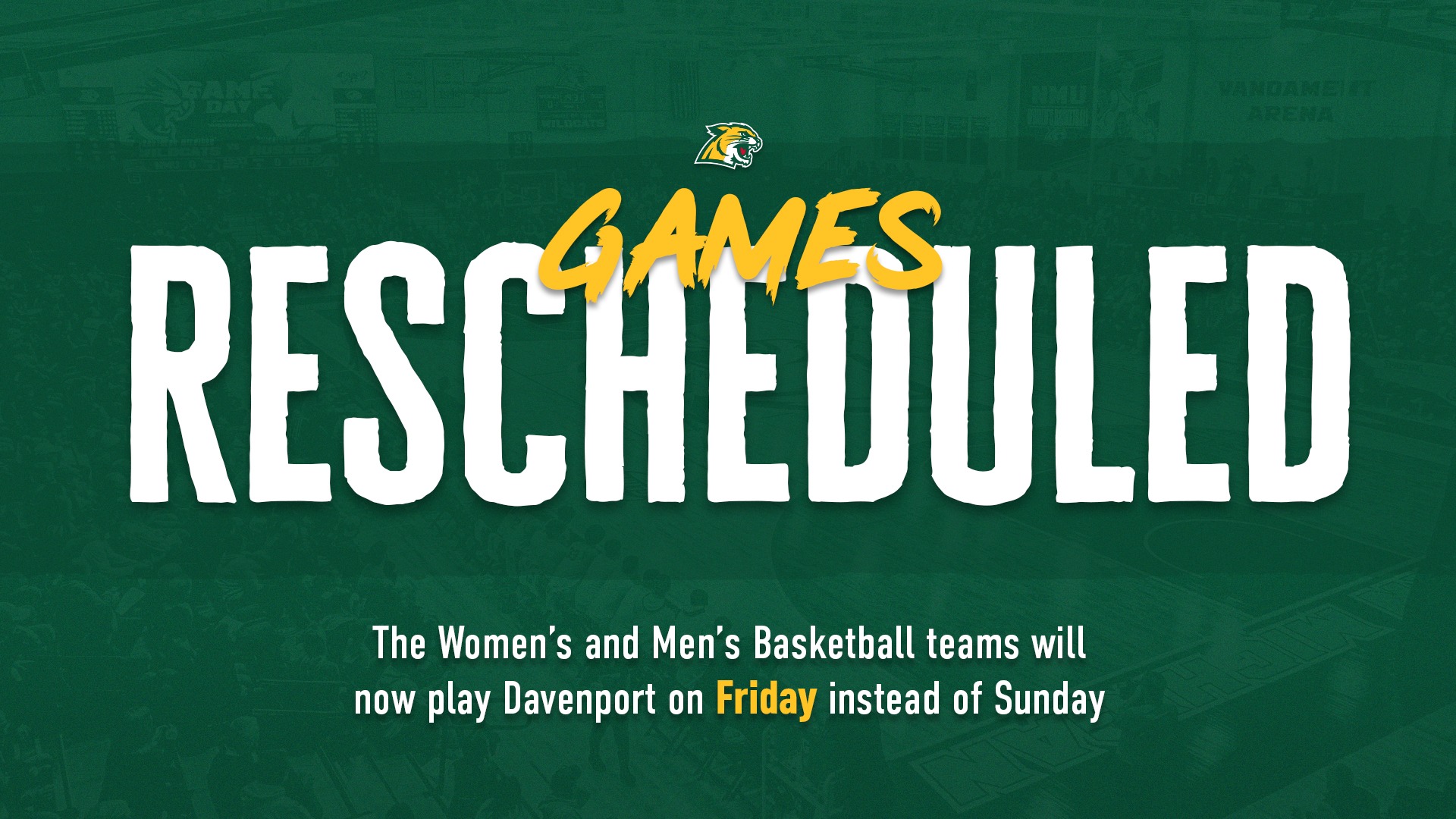 Basketball games rescheduled