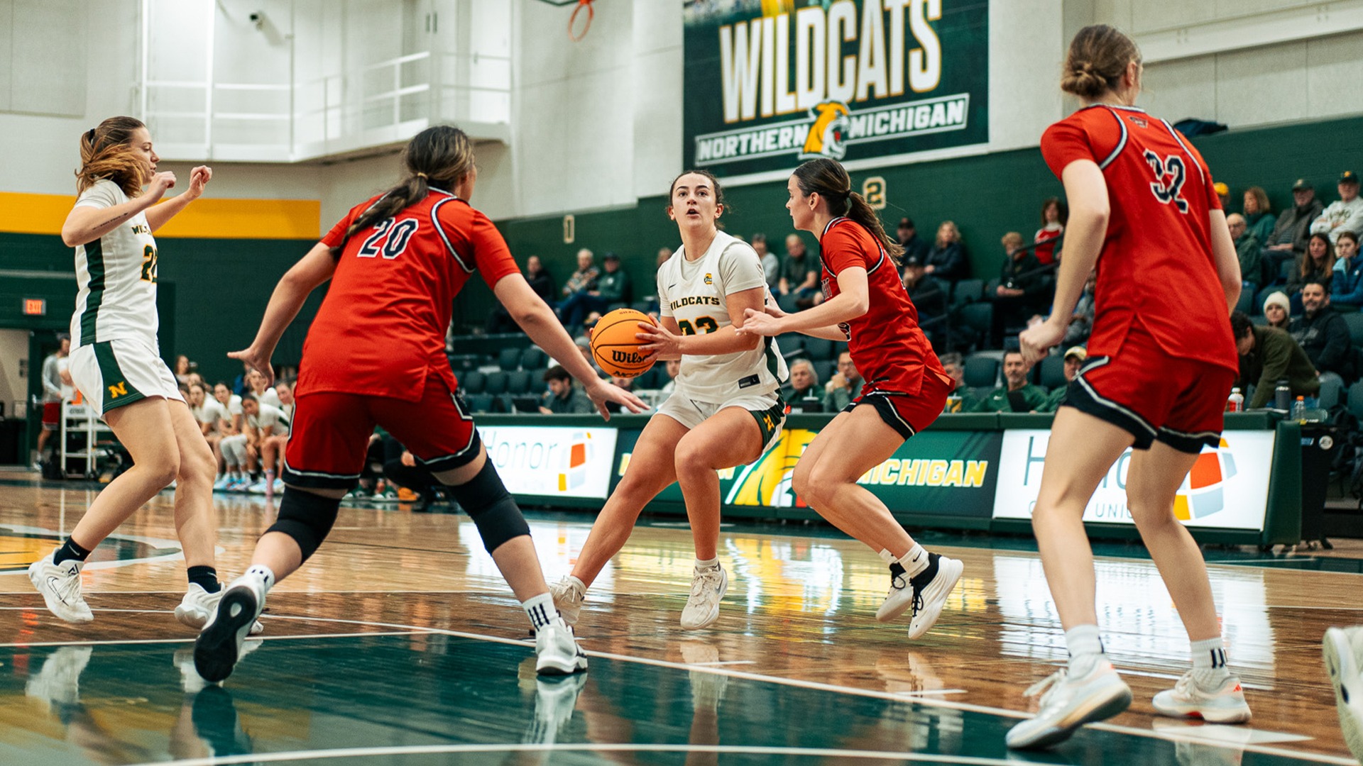 Jacy Weisbrod driving for a shot