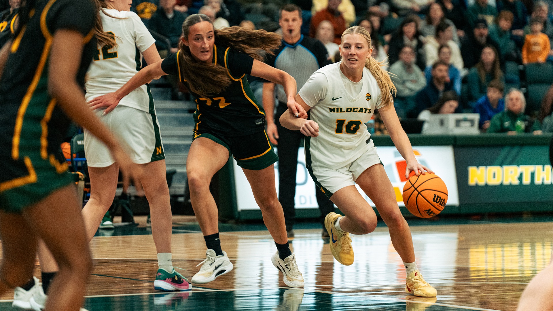 Addison Pytleski drives vs a defender