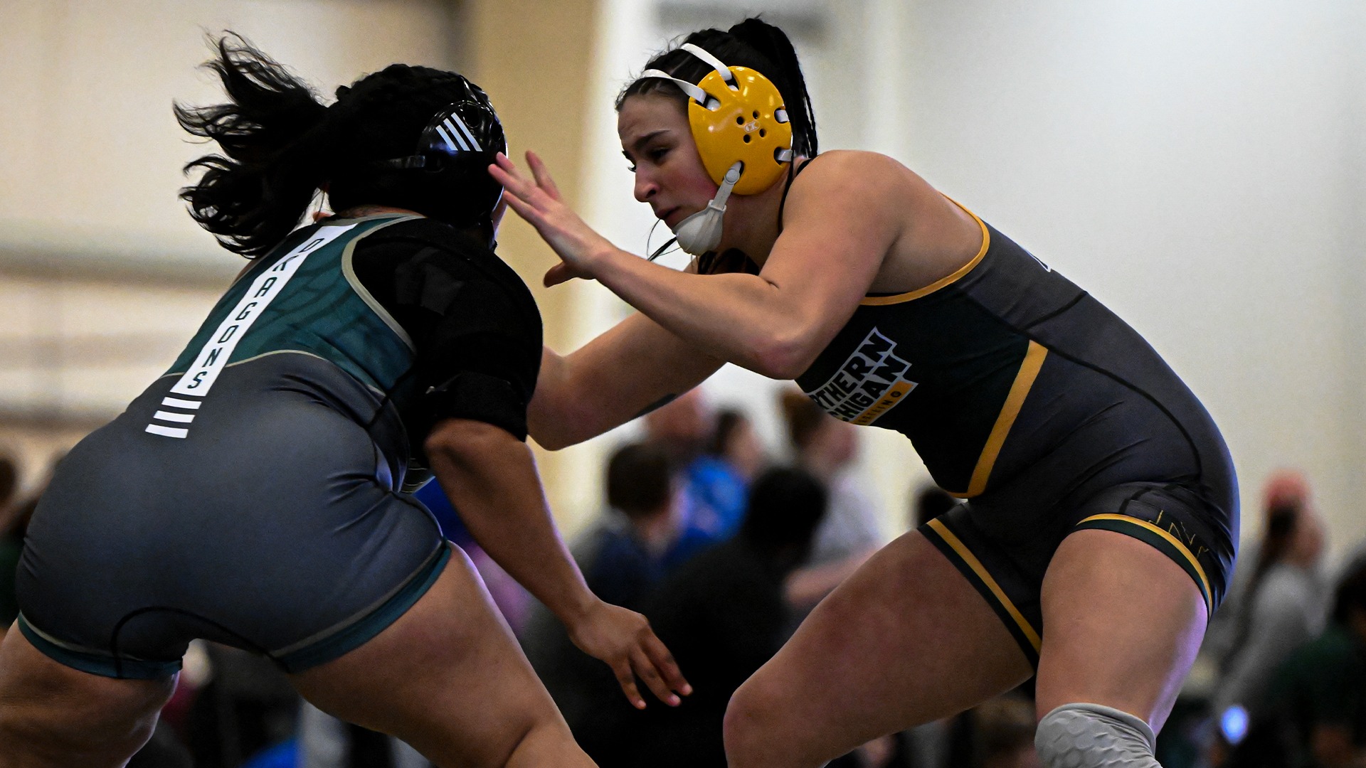 Abbie Miles wrestling