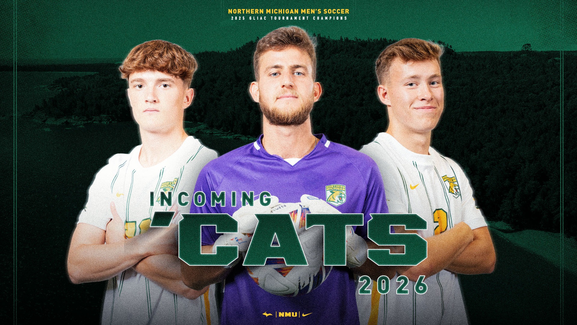 2026 Men's Soccer Incoming Class Graphic