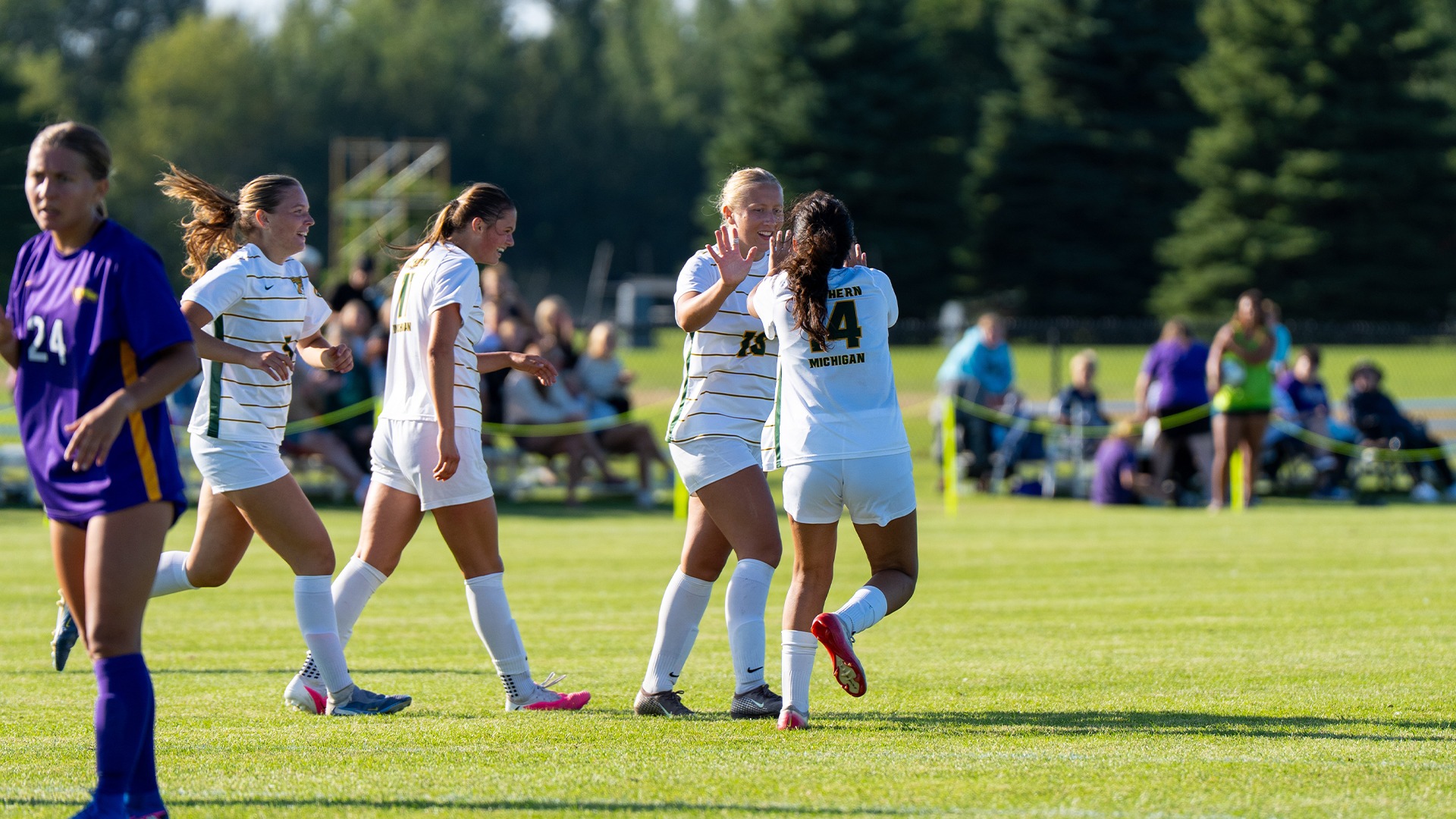 Emma Kastamo celebrates after scoring 