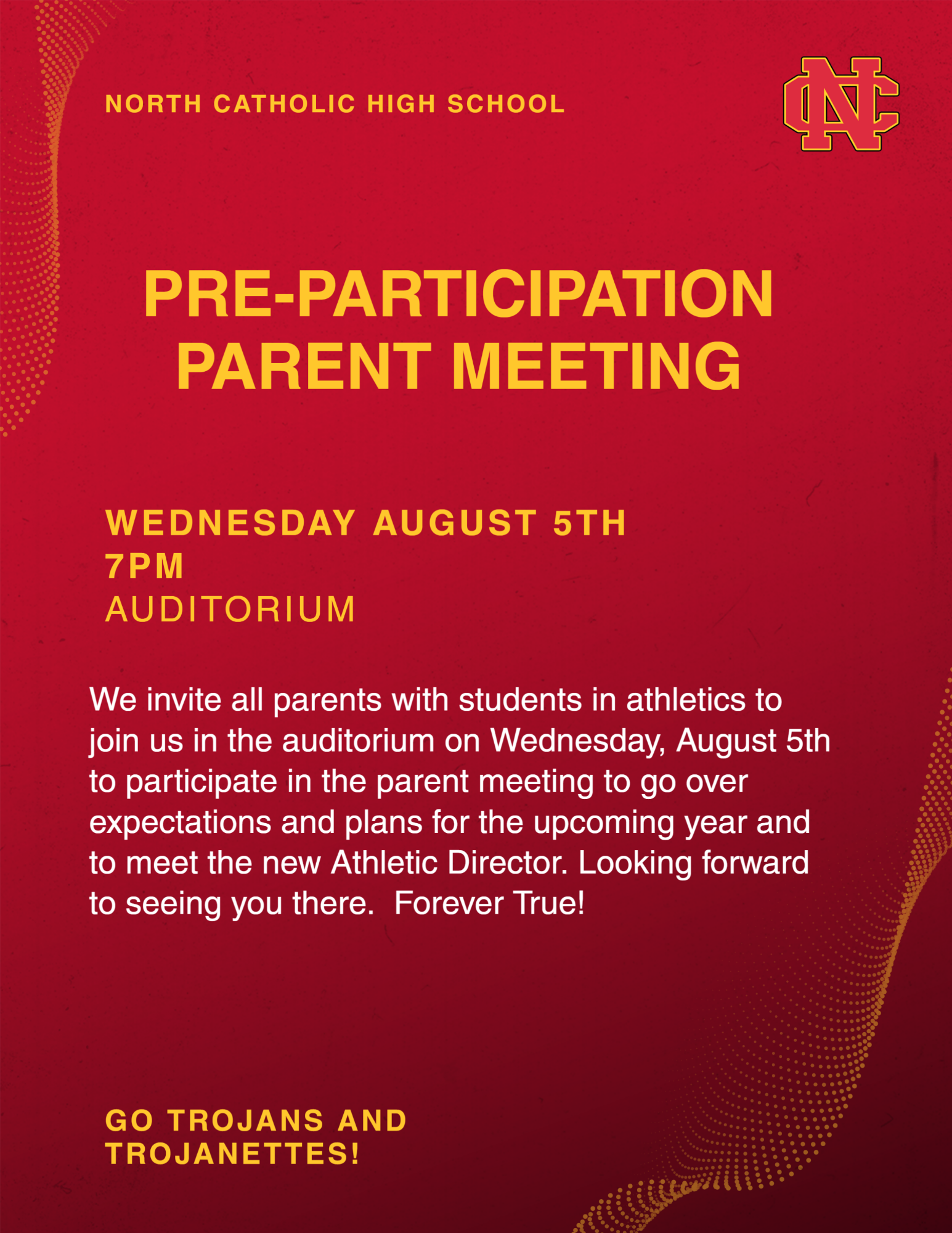 Pre-Participation Parent meeting
