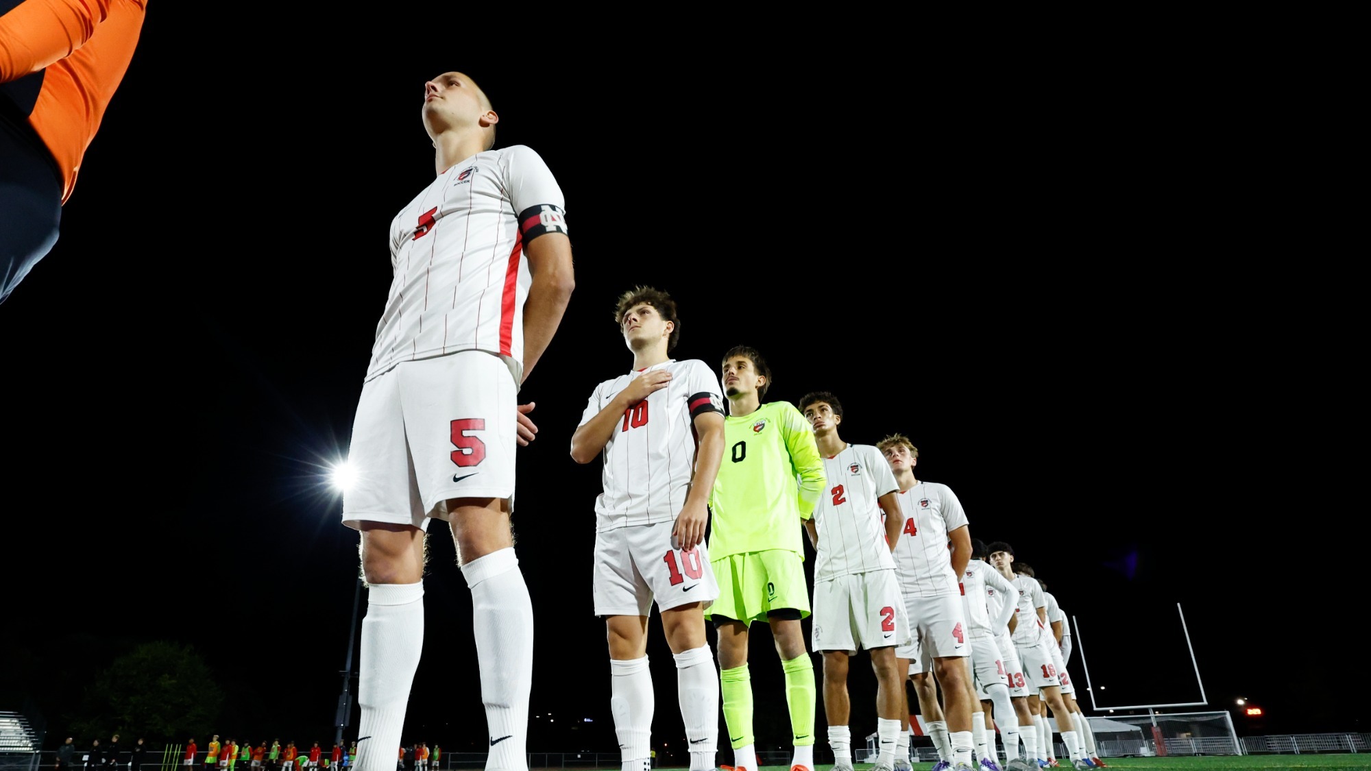 NCC MSOC Lines Up For National Anthem