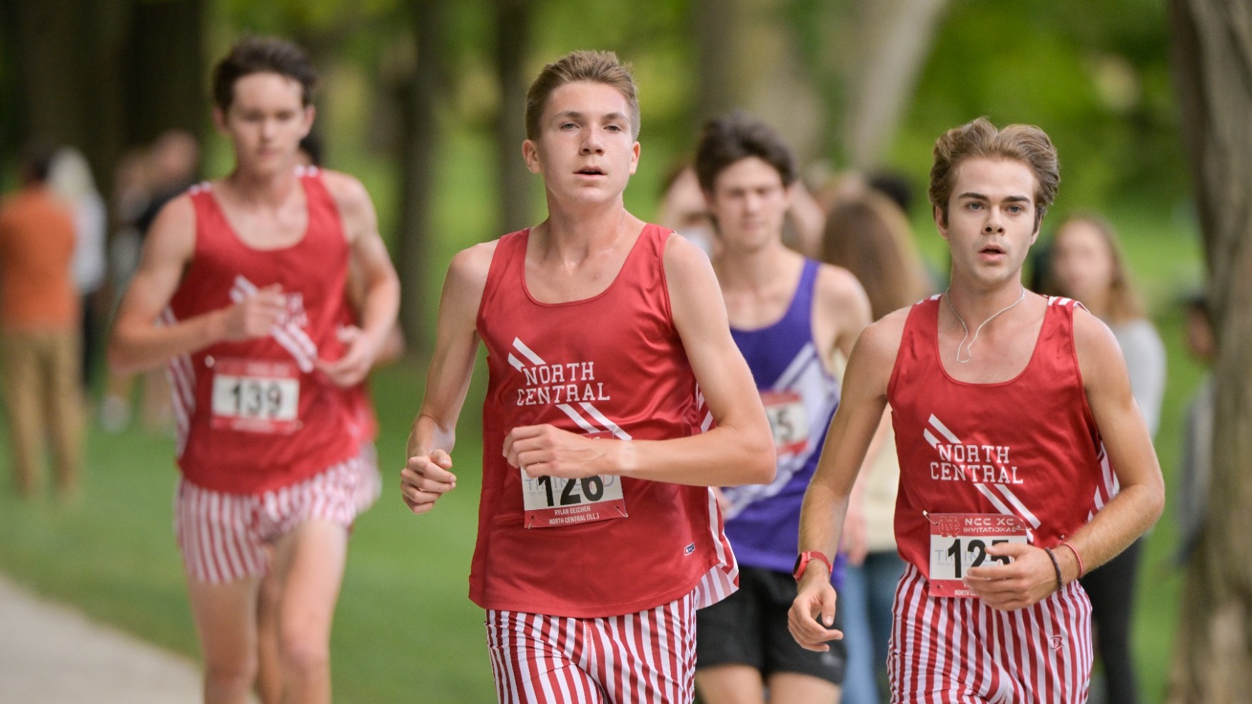 Rylan Deichen races 2024 NCCXC Invite