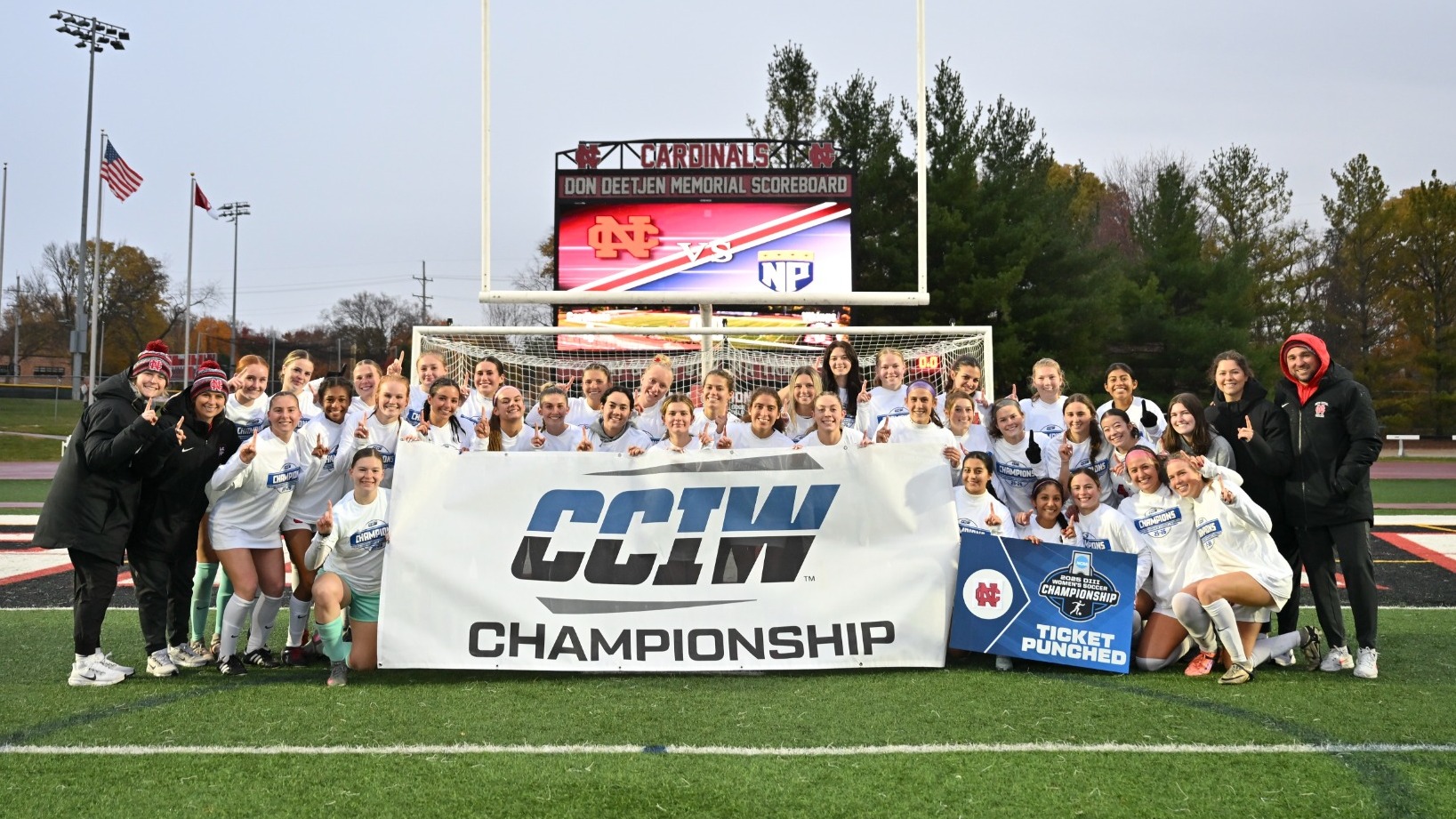 Women's Soccer claims 2025 CCIW Tournament Championship title