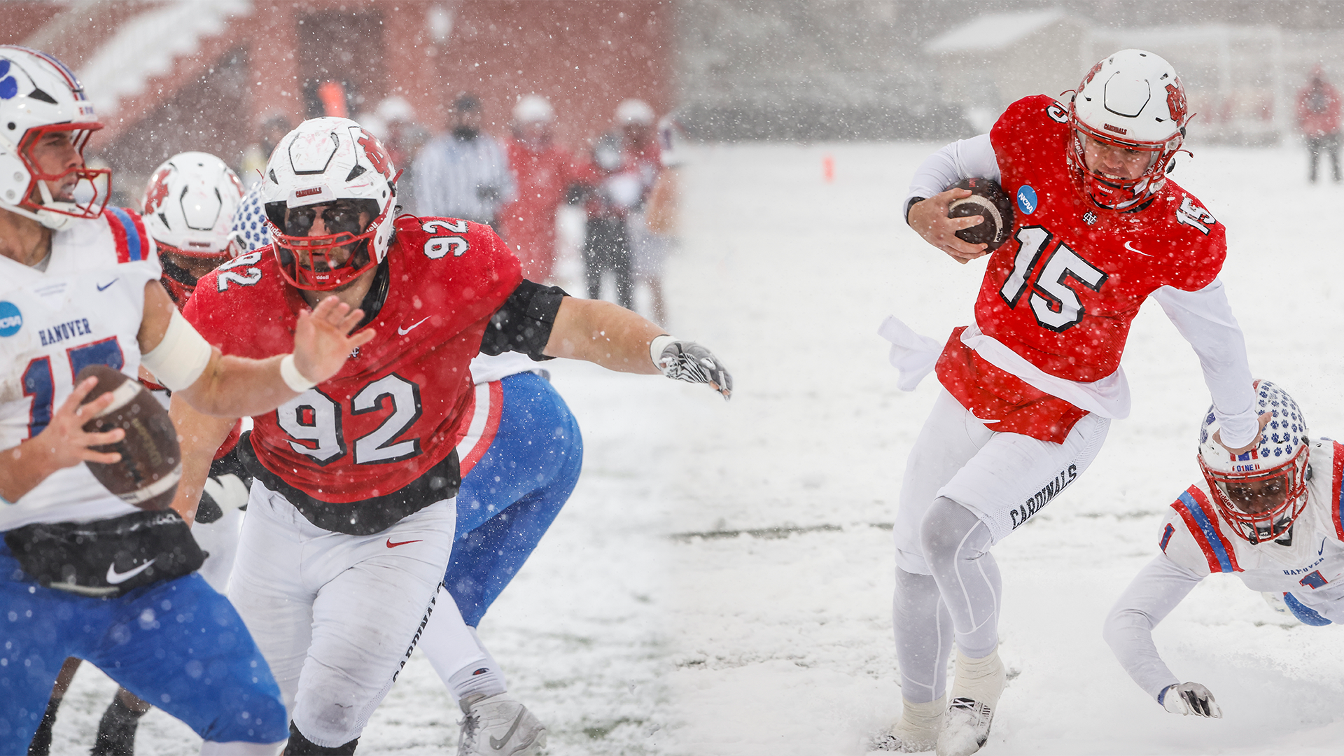 John Sullivan going for a sack & Garret Wilson going for the endzone
