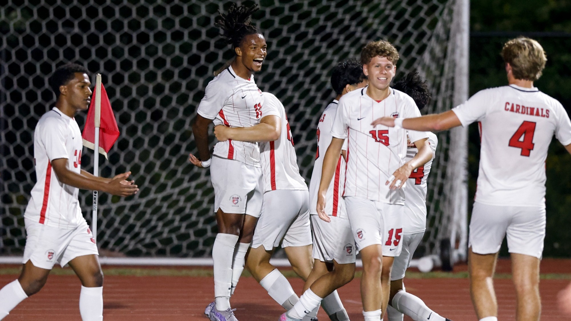 Men's Soccer Celebrates Goal
