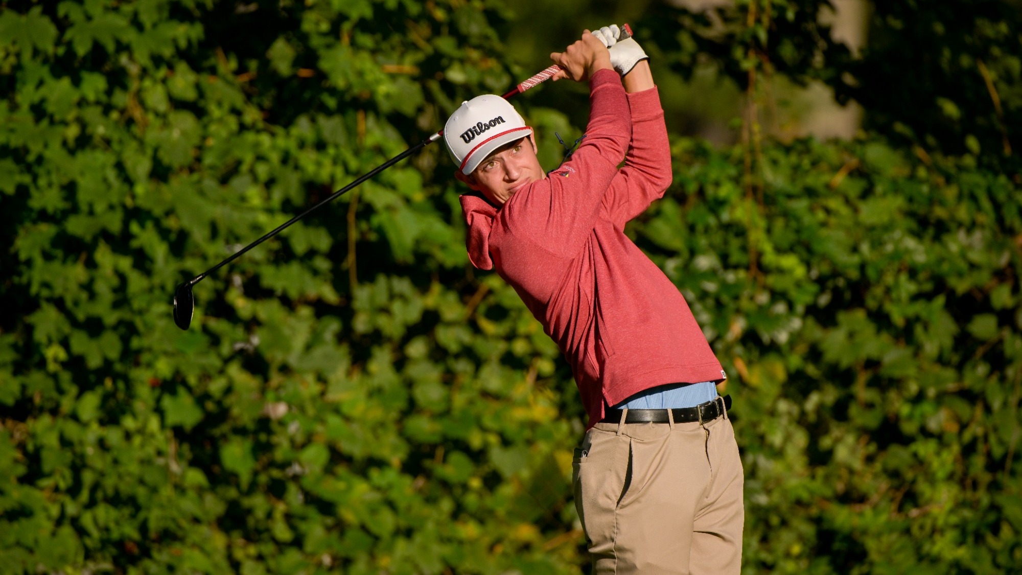 Jake Delaney teeing off