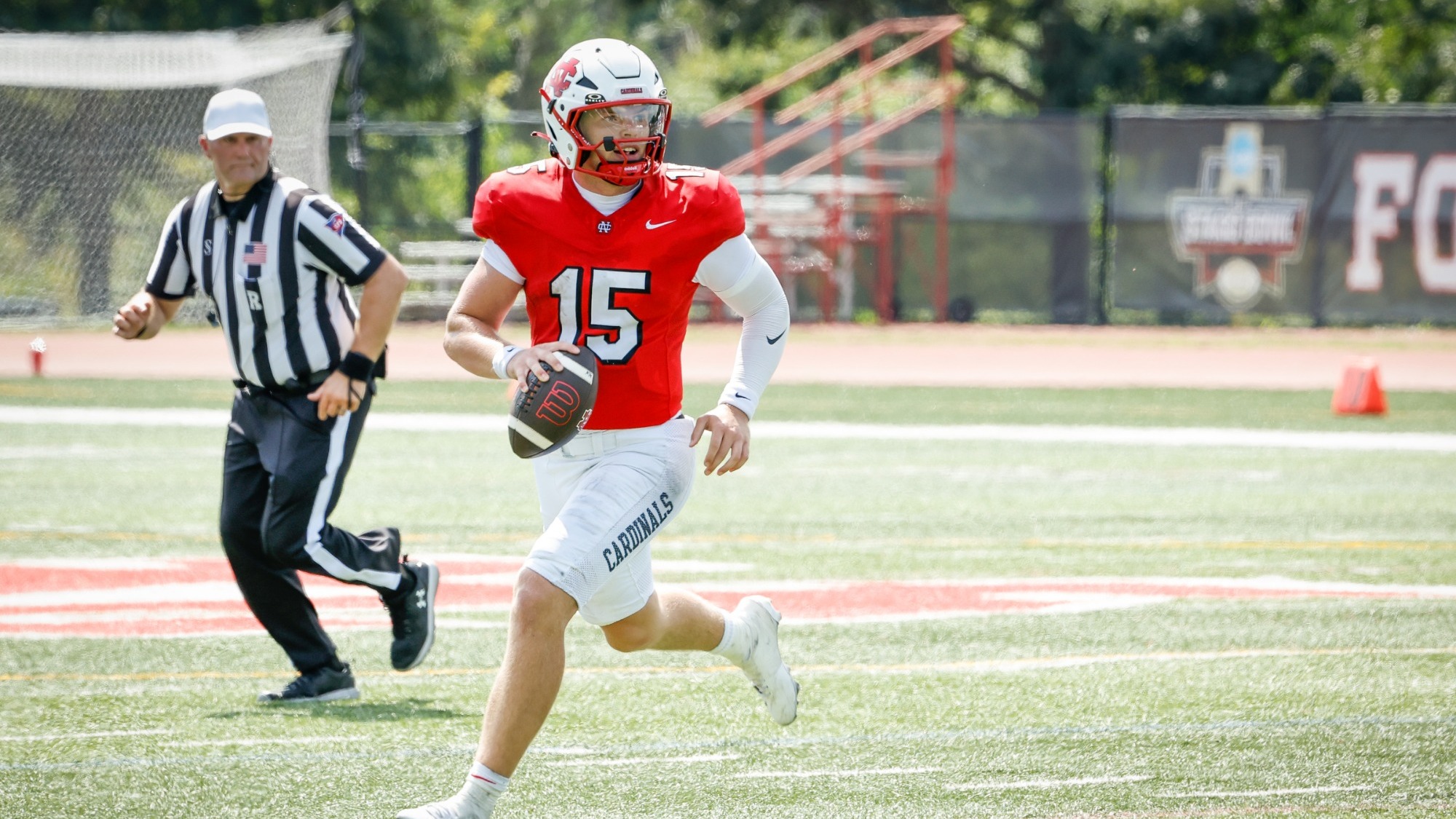 Garret Wilson scrambling at quarterback vs Bethel